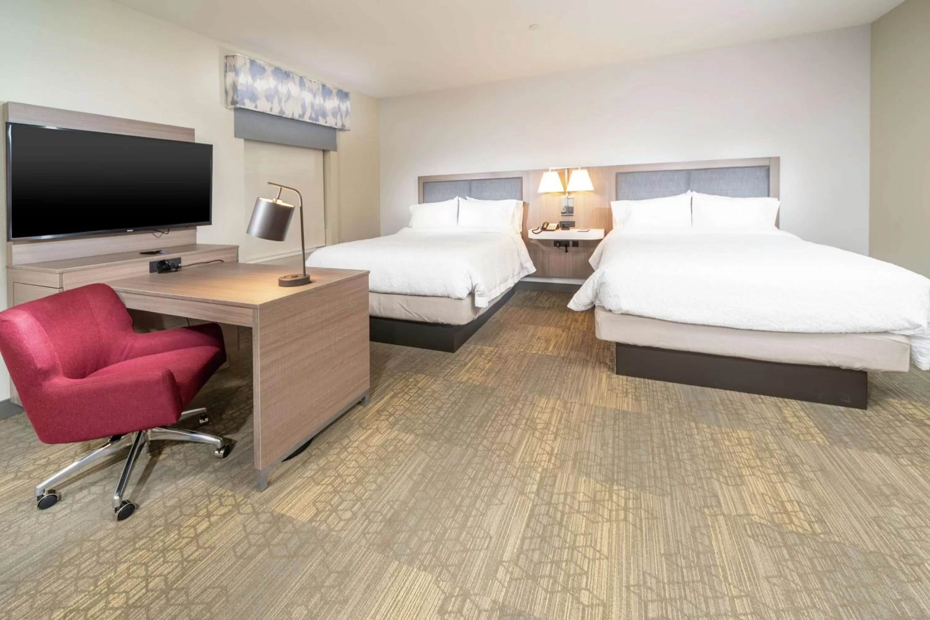 Queen Studio Suite with Two Queen Beds - Hearing Access/Non-Smoking in Hampton Inn & Suites Santa Maria