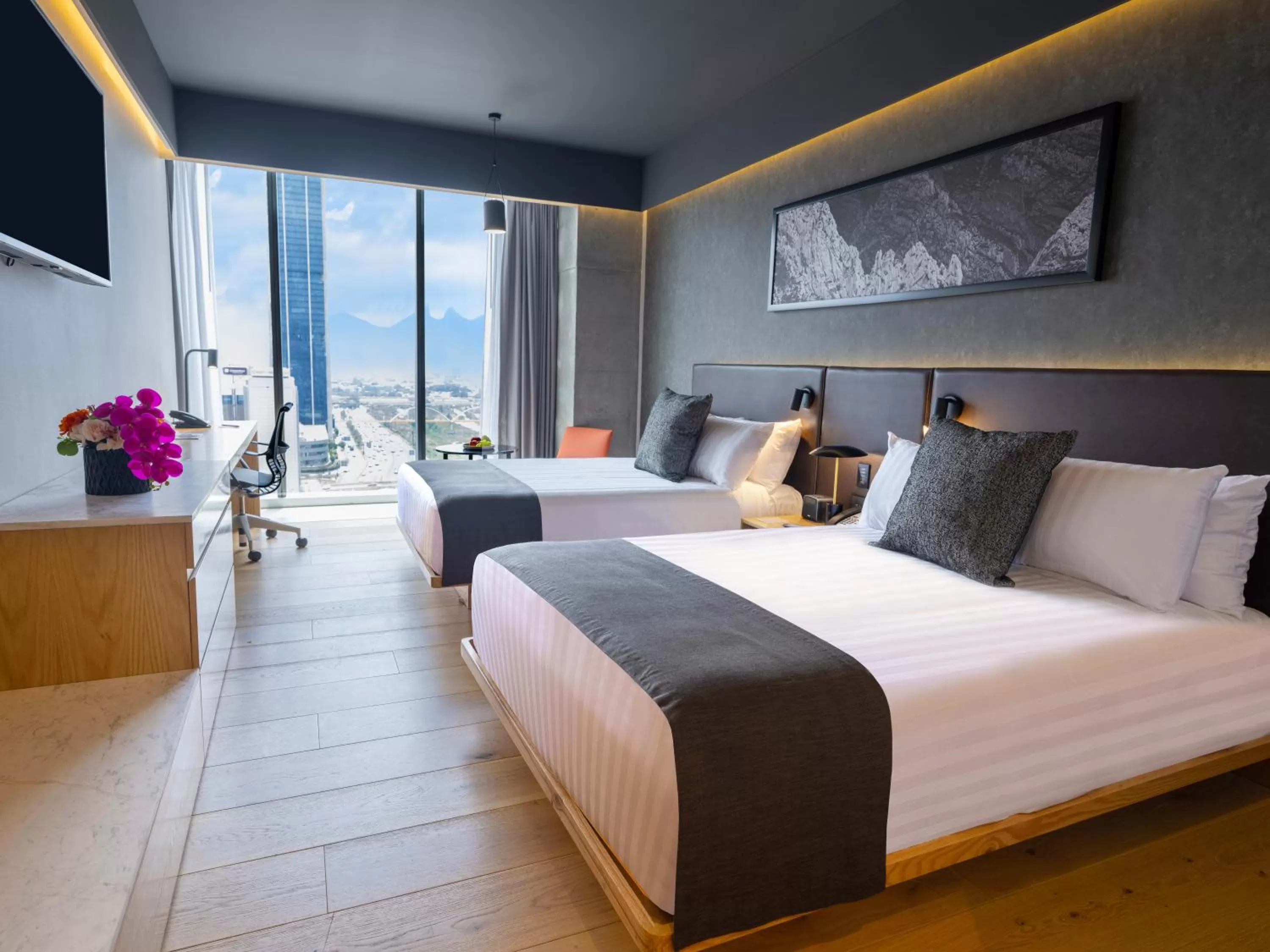 Double Room with Mountain View in Galeria Plaza Monterrey
