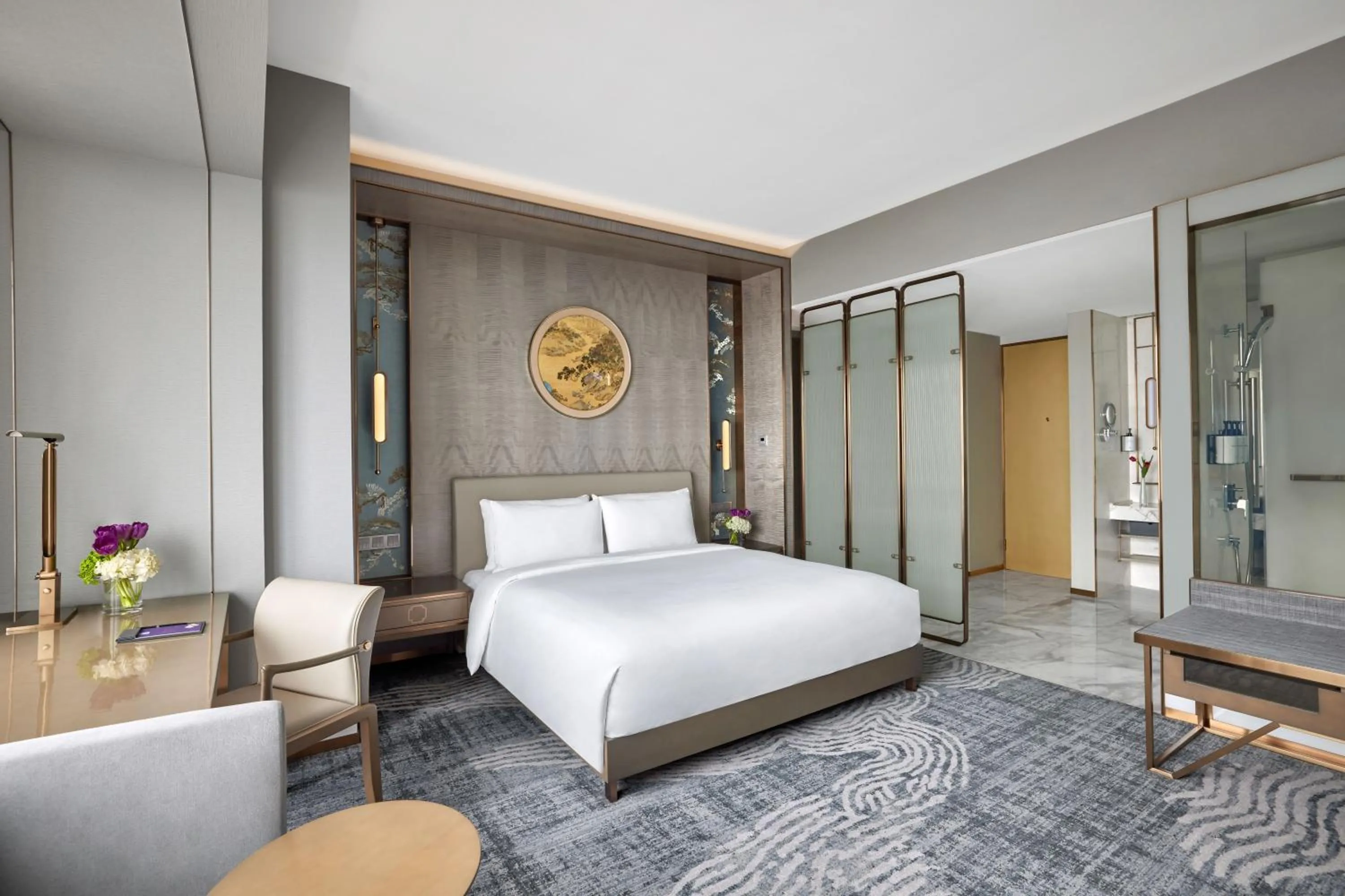 Bed in Conrad Shanghai
