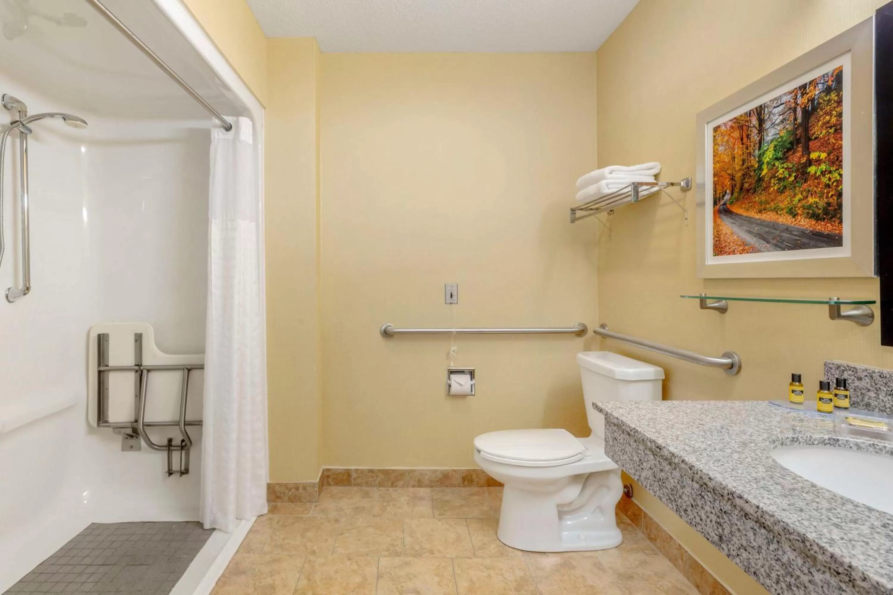 King Room with Roll-In Shower - Mobility Access in Best Western Plus New England Inn & Suites