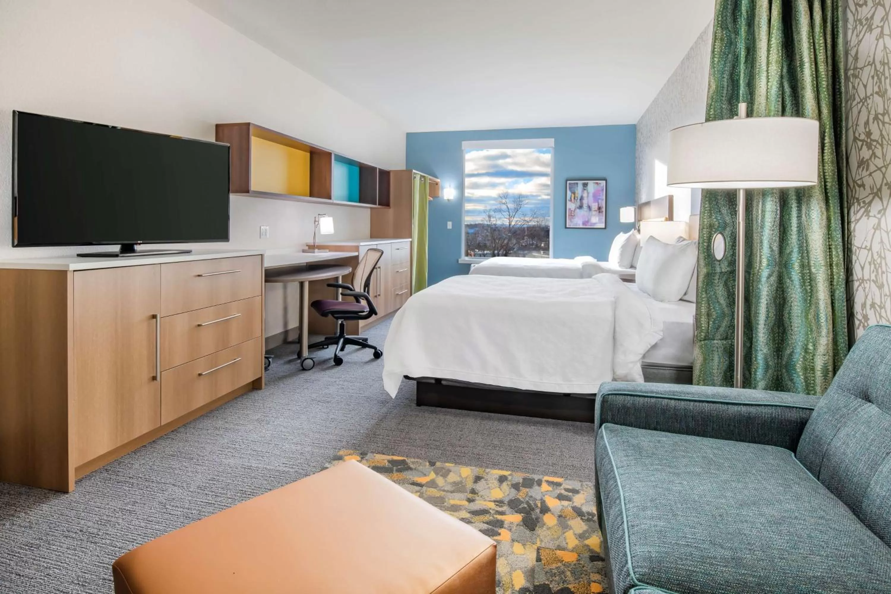 Queen Studio with Two Queen Beds - Non-Smoking in Home2 Suites By Hilton Wayne, NJ