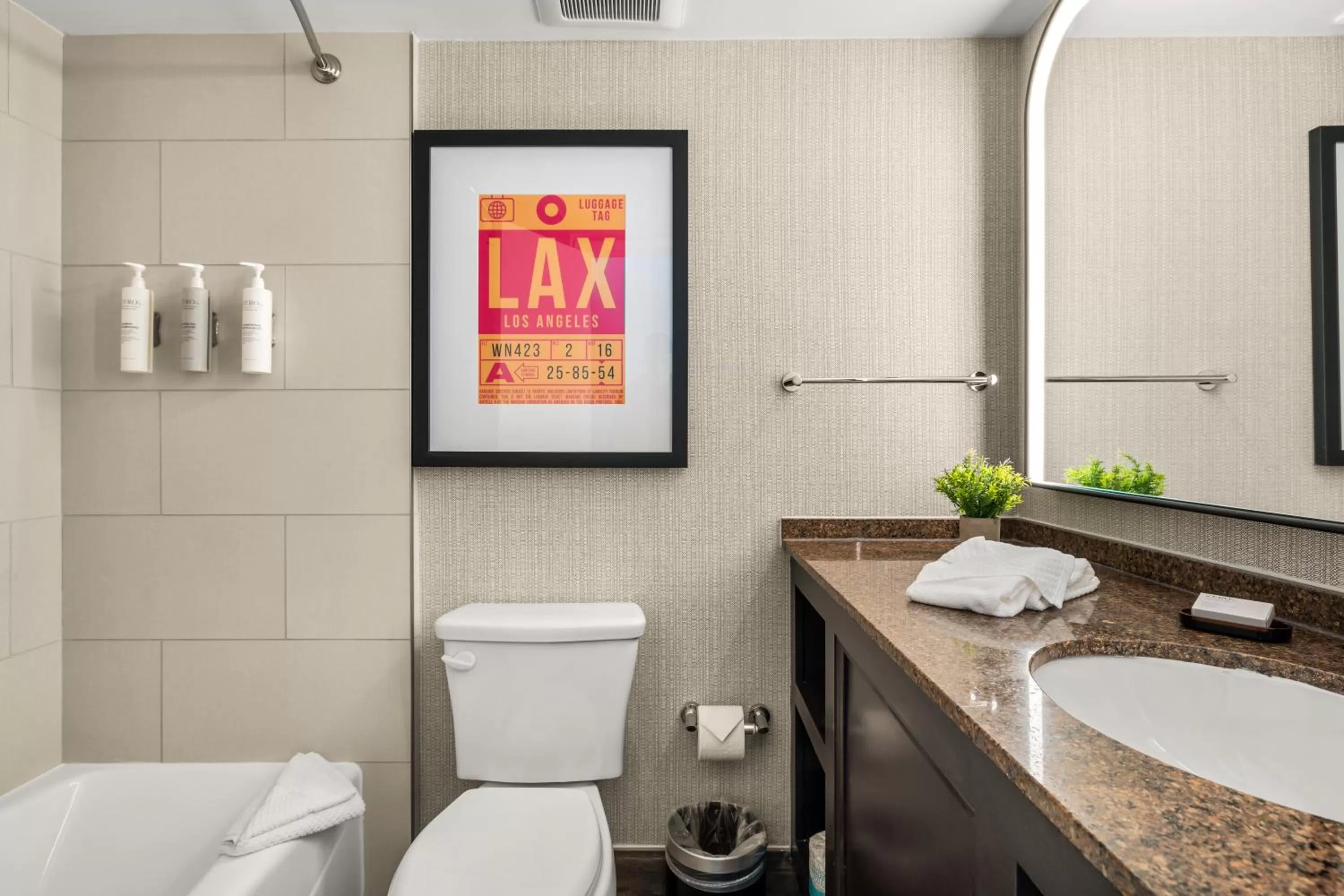 Two-Room Corner Suite with Two Queen Beds and Balcony in Embassy Suites by Hilton Los Angeles International Airport South