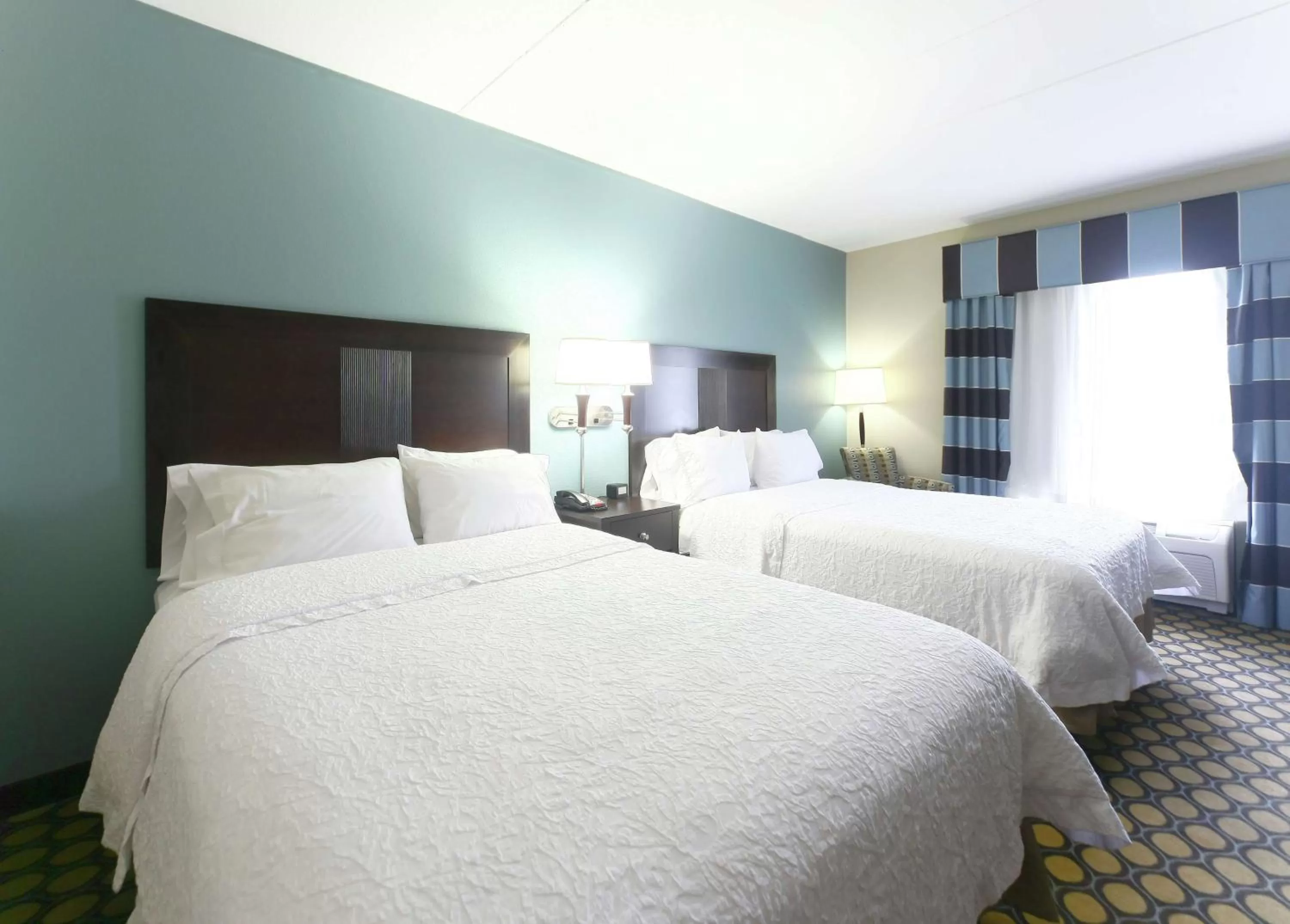 Double Room with Two Queen Beds and Bath Tub - Mobility and Hearing Access/Non-Smoking in Hampton Inn North Brunswick NJ