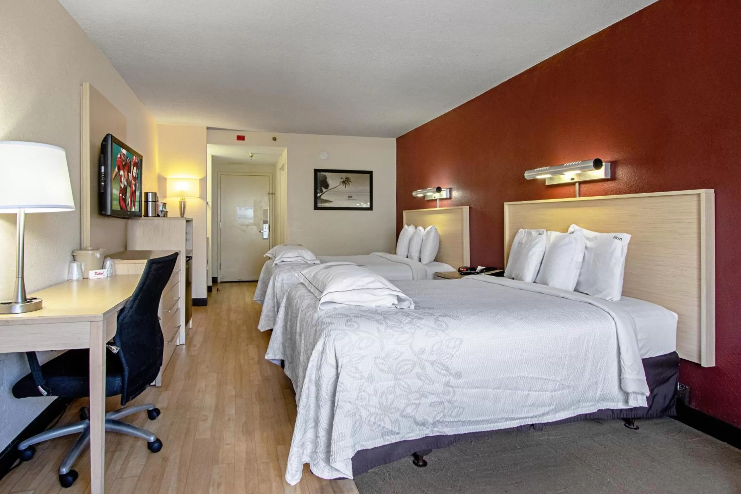 Premium Room with Two Double Beds Smoke Free (Upgraded Bedding & Snack) in Red Roof Inn PLUS+ West Palm Beach