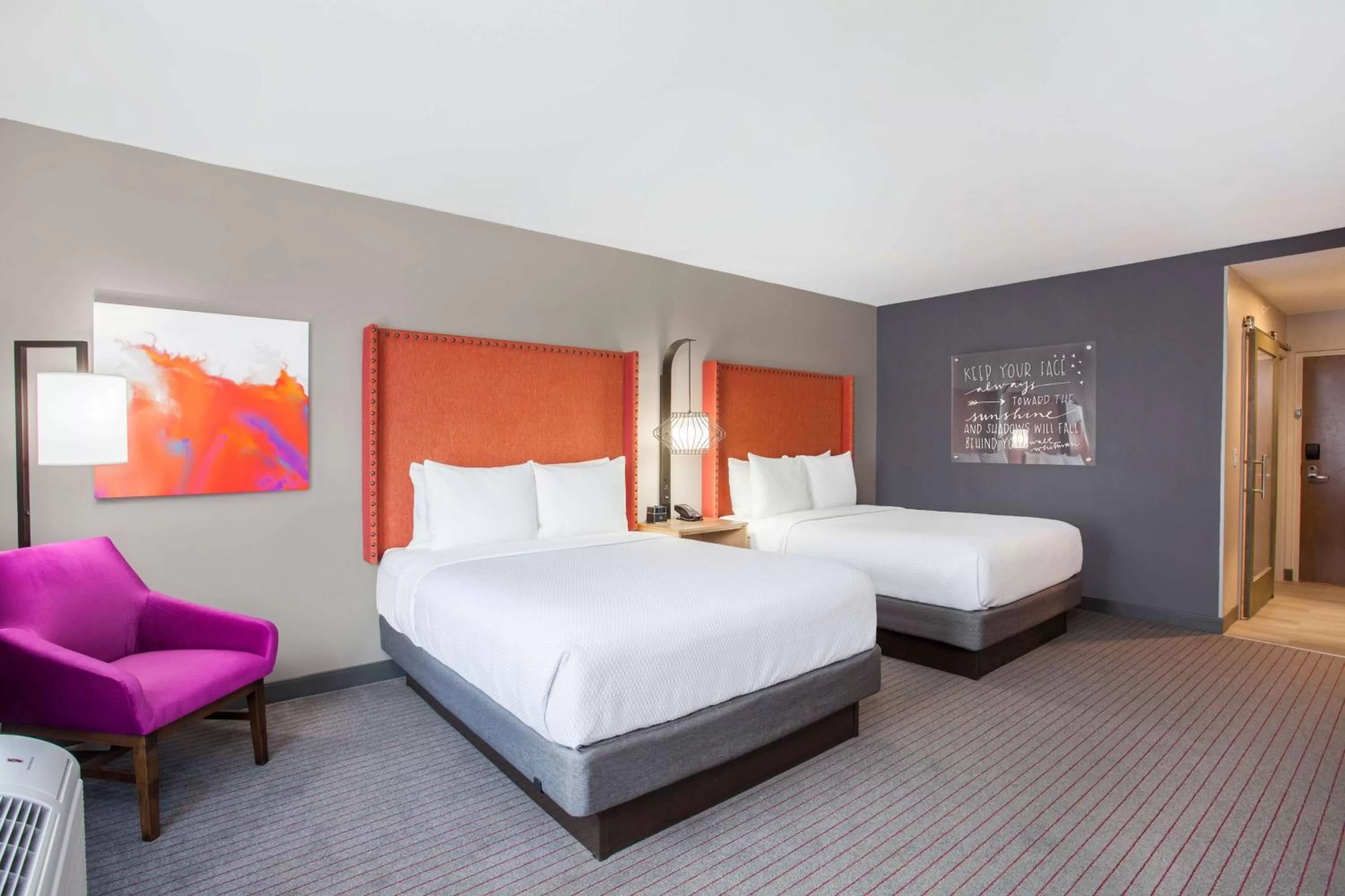 2 Queen Beds, Mobility/Hearing Accessible Room, Roll-In Shower, Non-Smoking in La Quinta by Wyndham Madera