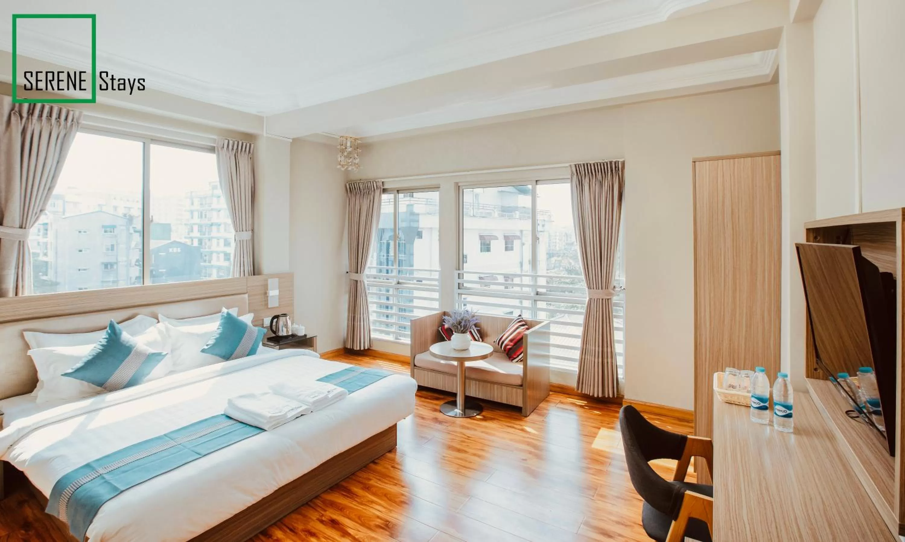 Deluxe Double Room in SERENE Stays Hotel
