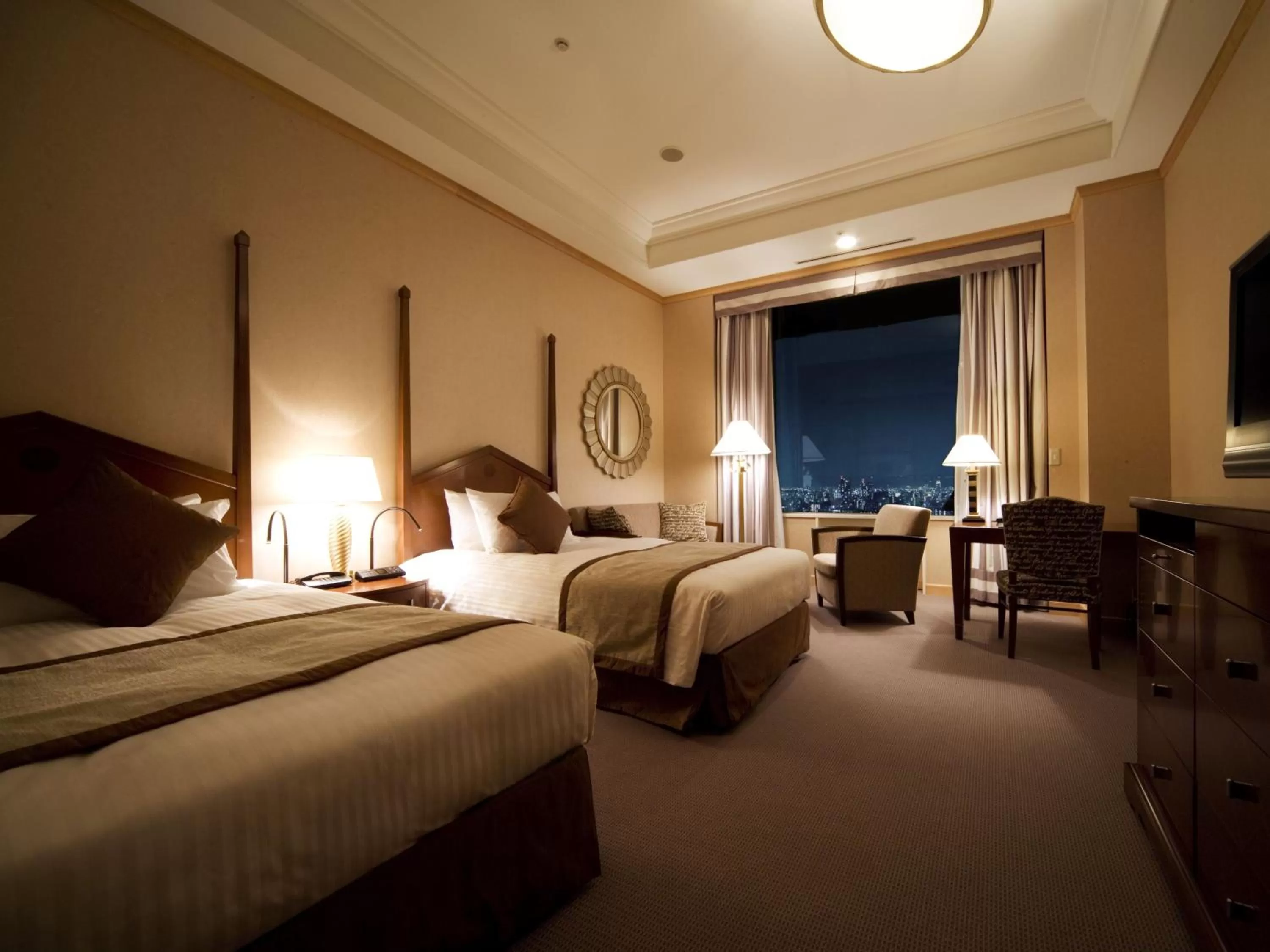 Imperial Floor Deluxe Twin Room with Lounge & Fitness Access - single occupancy - Non-Smoking - River View in Imperial Hotel Osaka