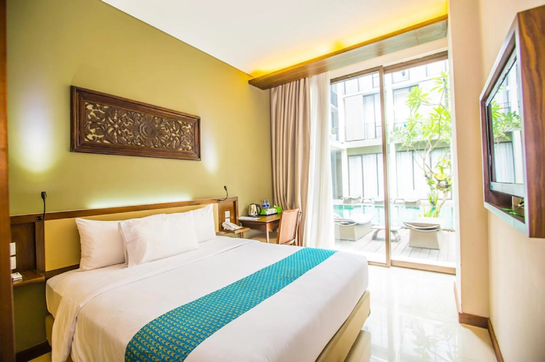 Deluxe Double or Twin Room with Pool Access in Hotel Terrace at Kuta
