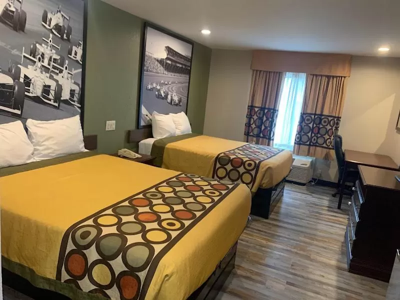 Deluxe Queen Room with Two Queen Beds - Non-Smoking in Super 8 by Wyndham Frankfort IN