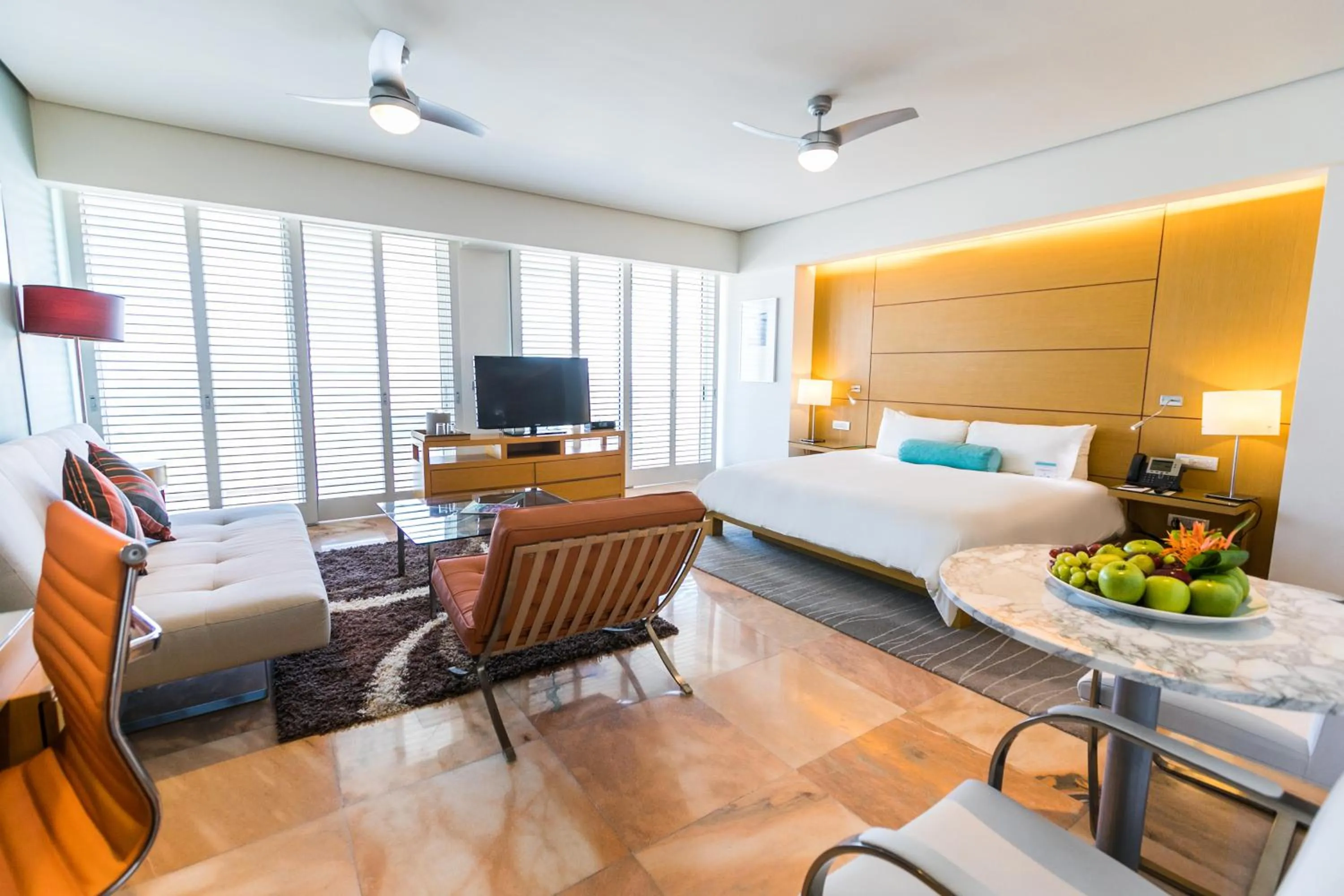 Junior Suite King Size Bed Diamante View in Palacio Mundo Imperial Riviera Diamante Acapulco