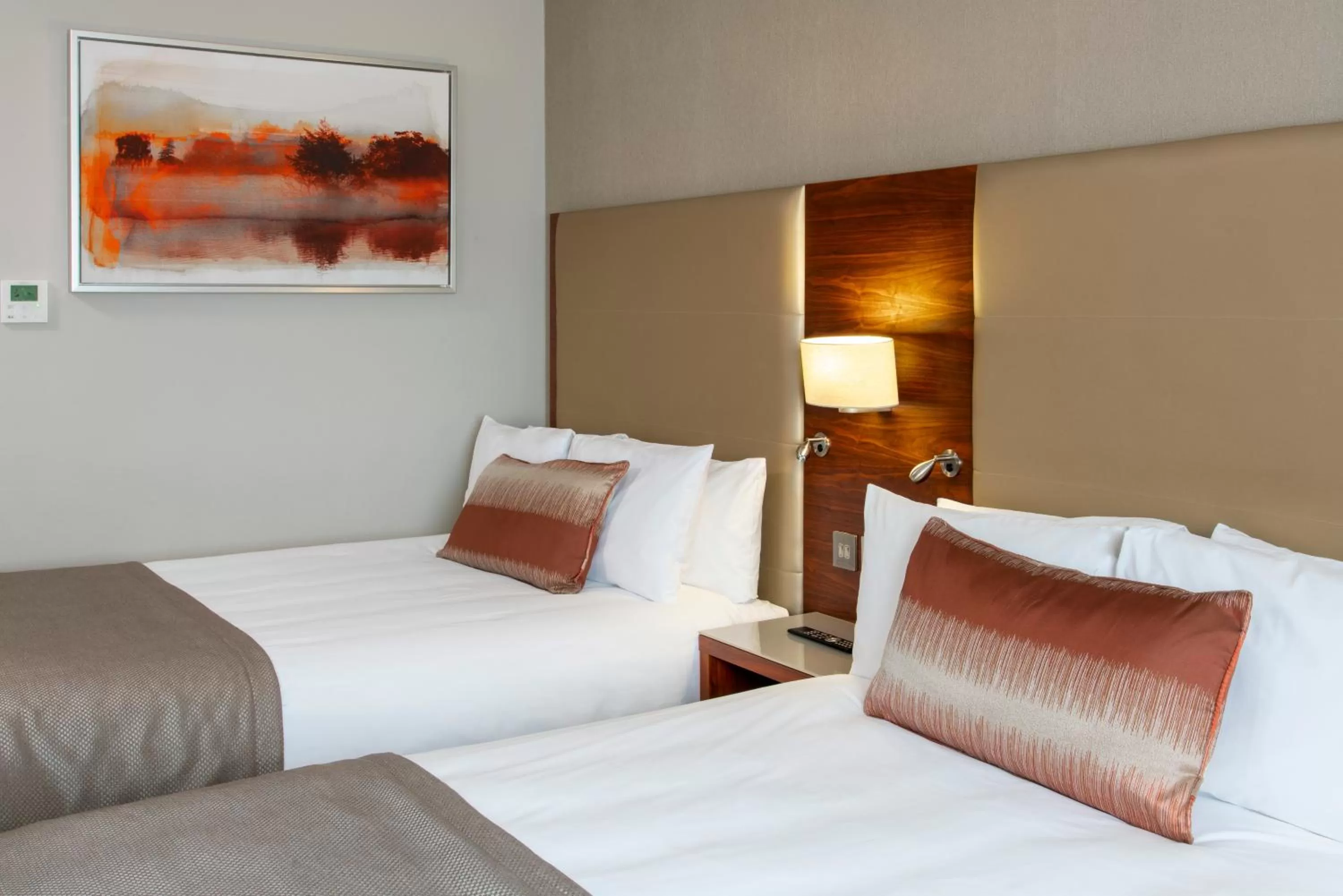 Standard Double Room with Two Double Beds and Mini Cooler in Crowne Plaza London - Docklands by IHG