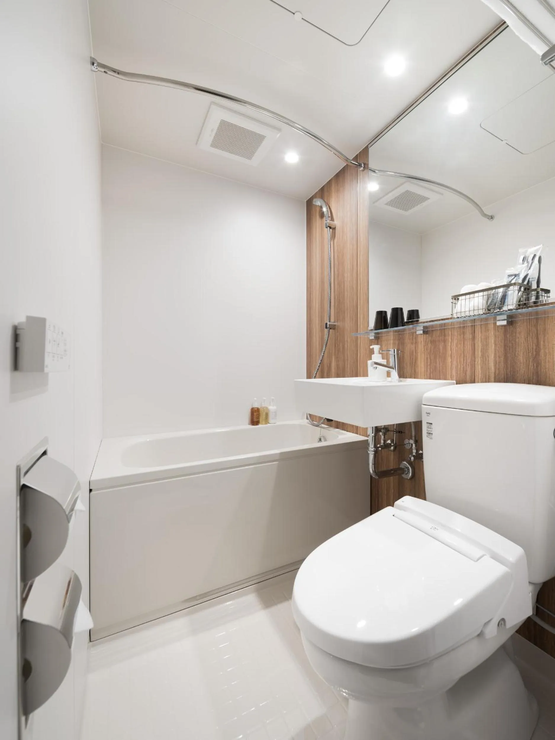 Adjoining Room (Double Room + Double Room) Not Connecting Room in Nest Hotel Hiroshima Hatchobori