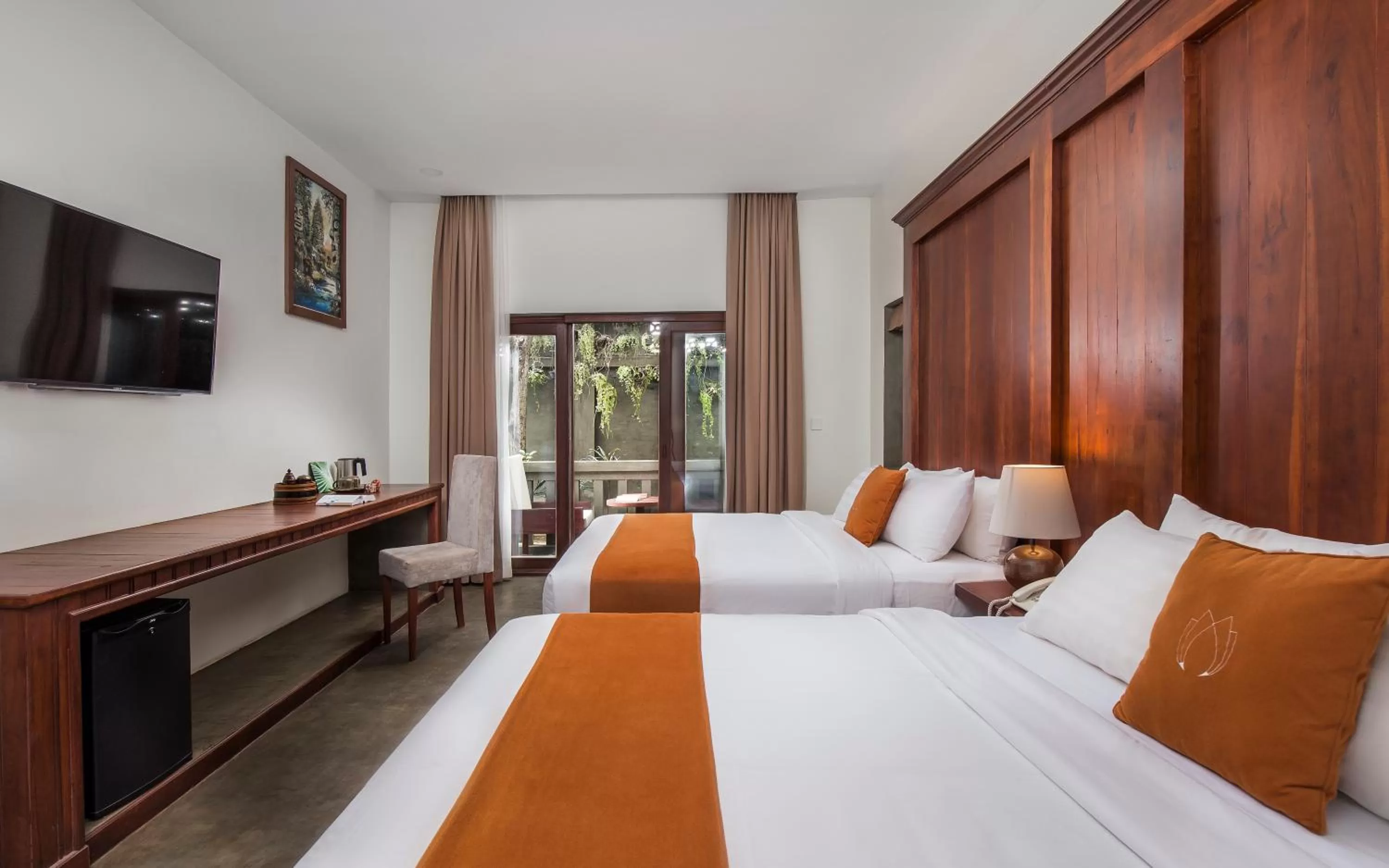 Twin Room with Balcony in Won Residence & Spa