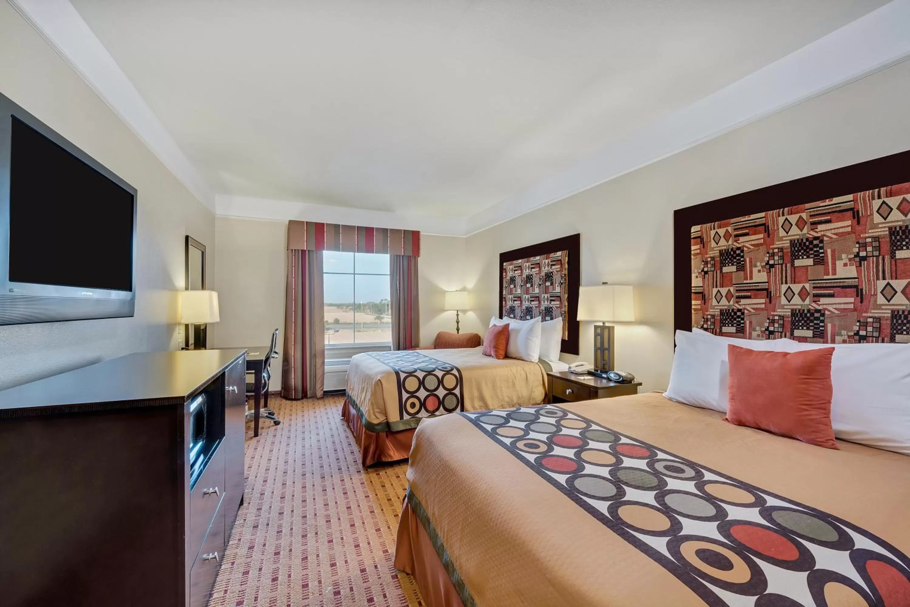 Queen Room with Two Queen Beds - Smoking in Super 8 by Wyndham Hidalgo at La Plaza Mall & Mcallen Airport