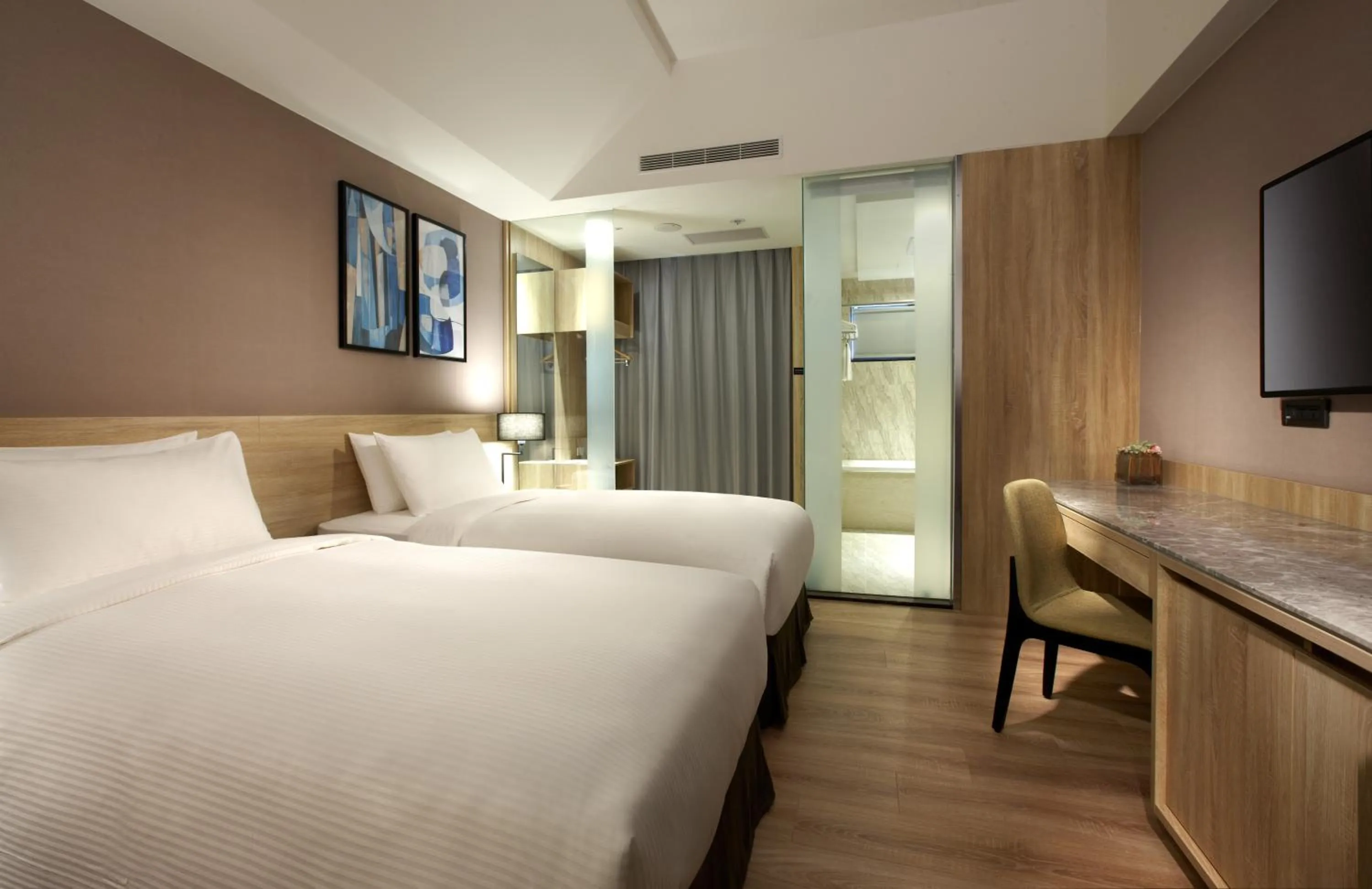 Twin Room with Balcony in The HO Hotel