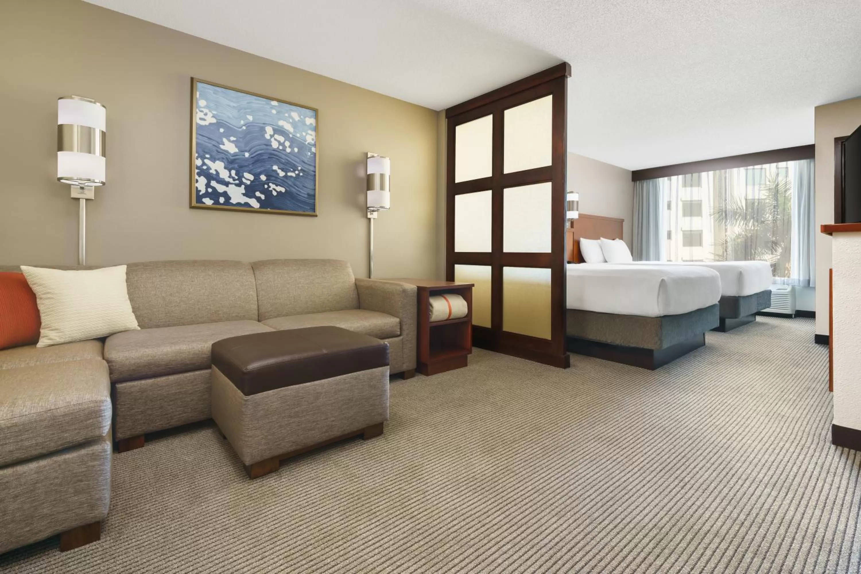 Queen Room with Two Queen Beds, Sofa Bed and Accessible Tub in Hyatt Place Fort Lauderdale Airport/Cruise Port