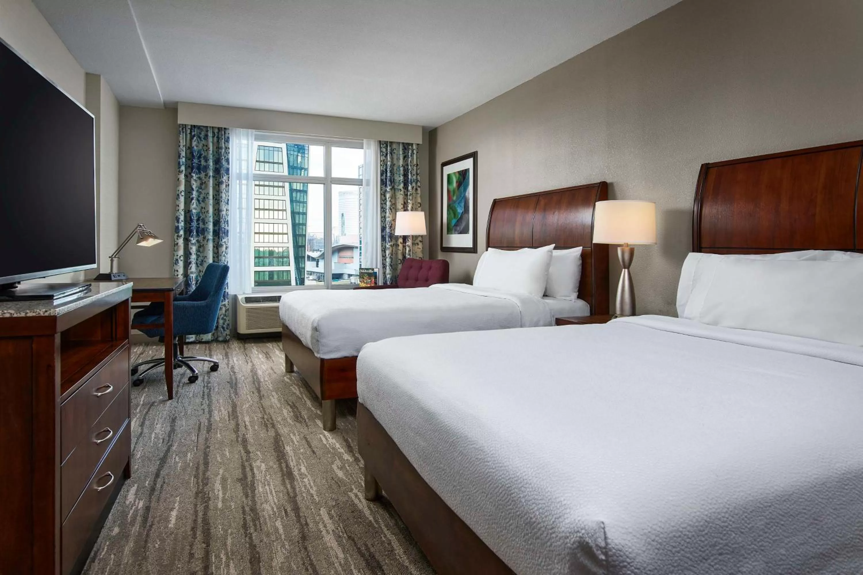 Queen Room with Two Queen Beds - Hearing Accessible in Hilton Garden Inn Nashville Downtown/Convention Center