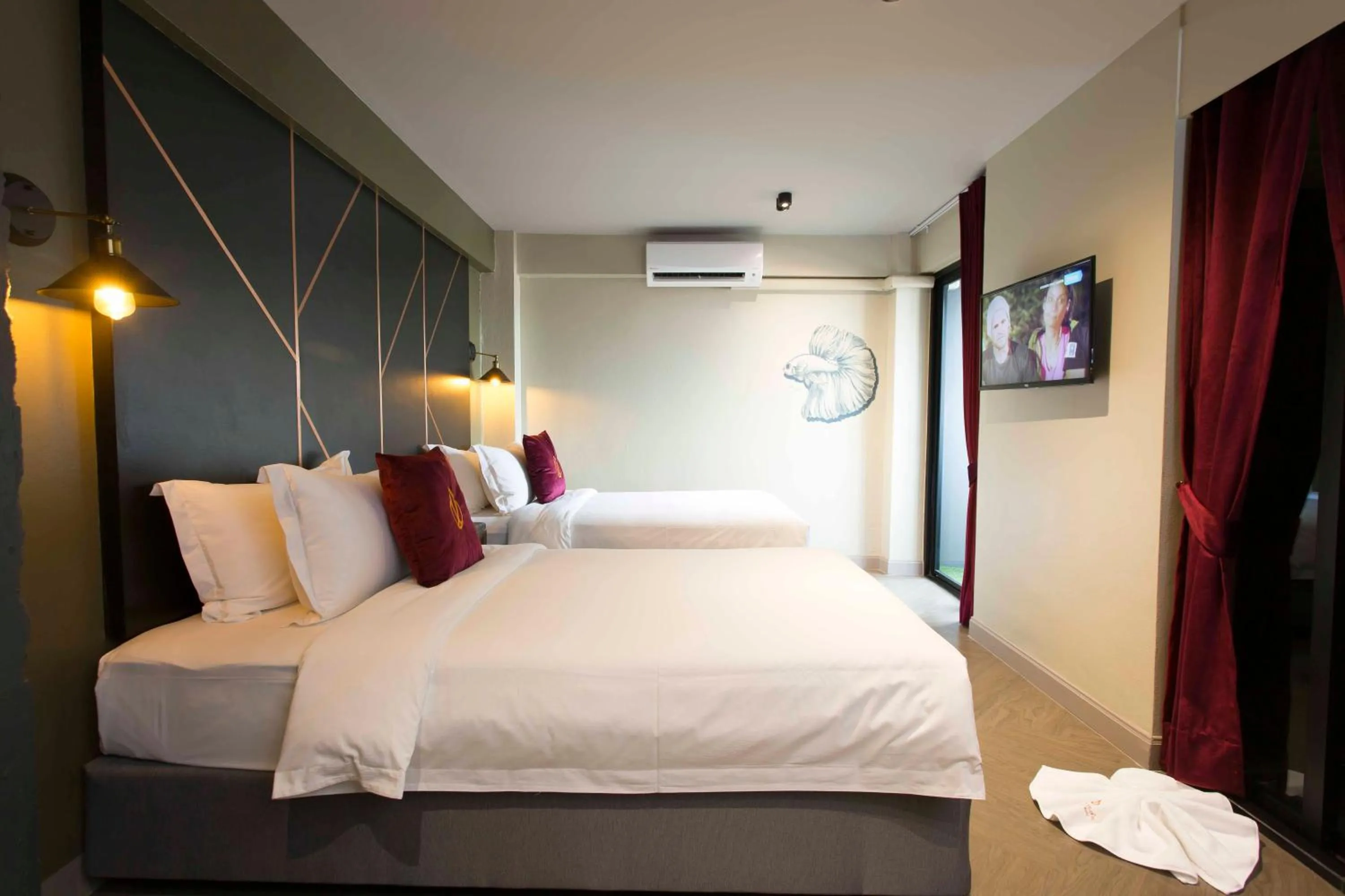 Standard Twin Room in Ratchada Boutique Hotel