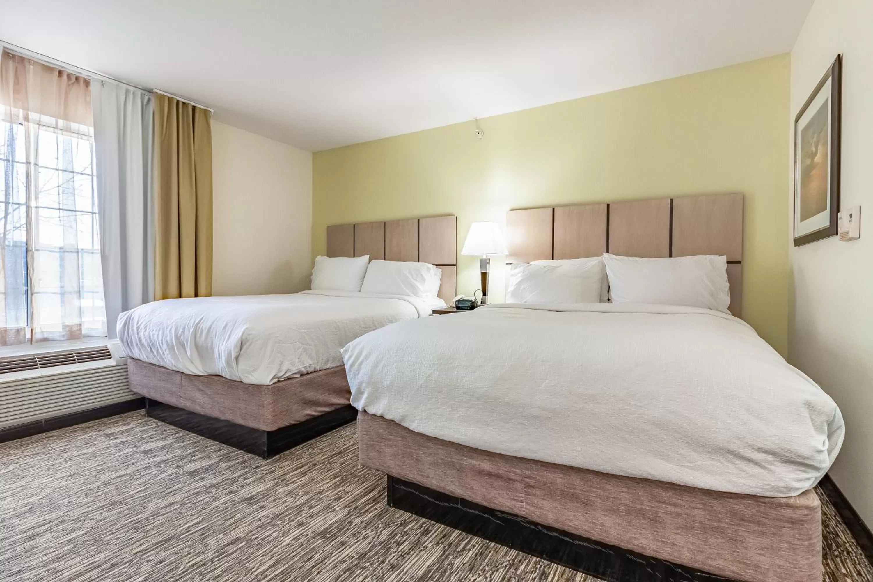Queen Studio with Mobility Accessible Roll-In Shower in Candlewood Suites Lincoln by IHG