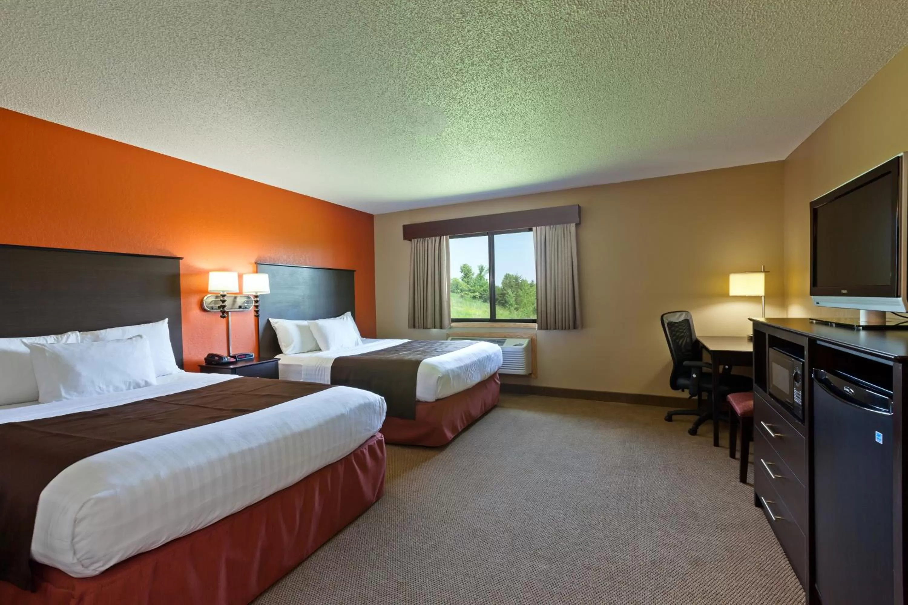 Queen Room with Two Queen Beds - Non-Smoking in AmericInn by Wyndham Algona