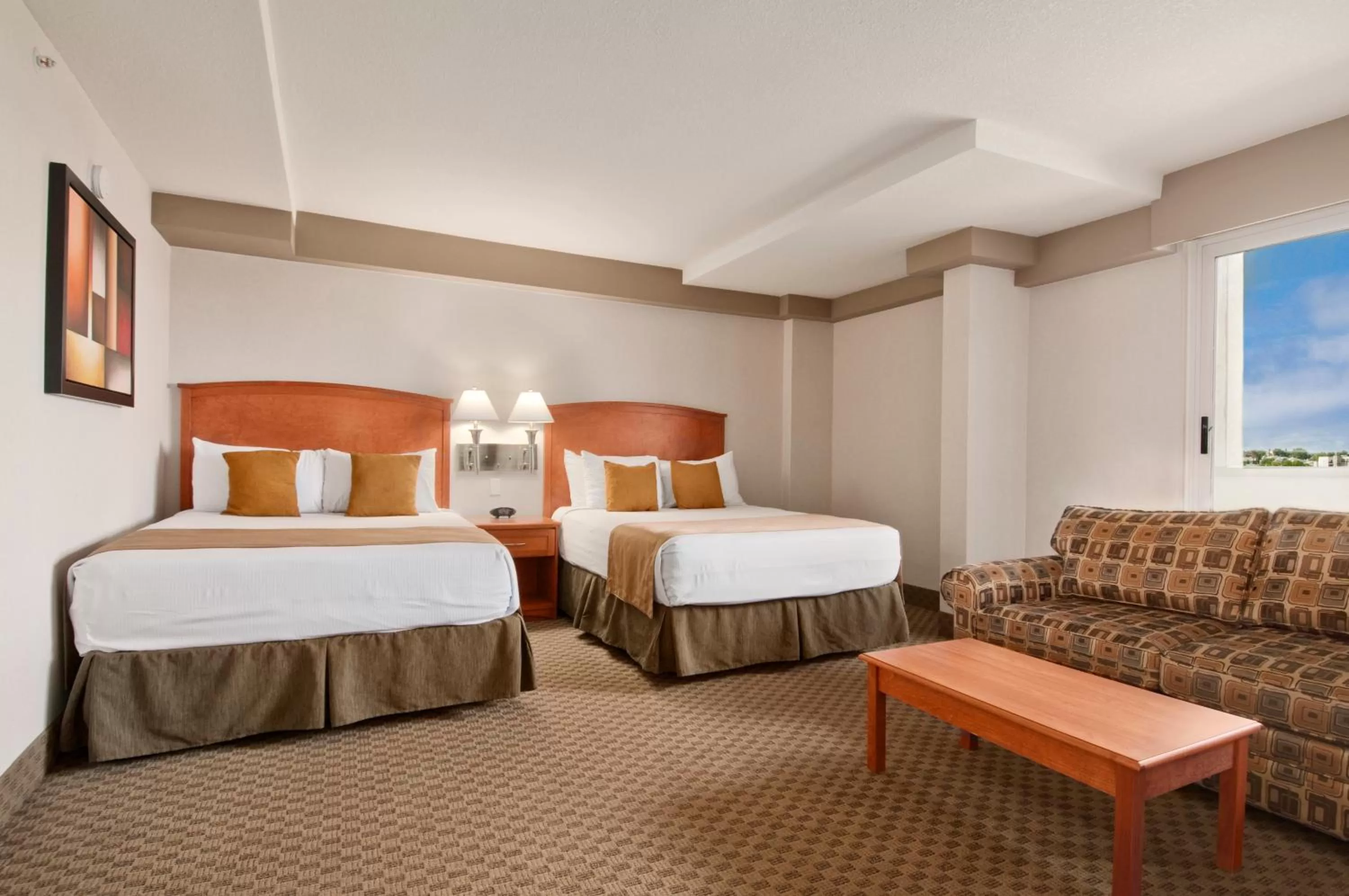 Studio Suite with Two Queen Beds - Non-Smoking in Ramada by Wyndham Edmonton South