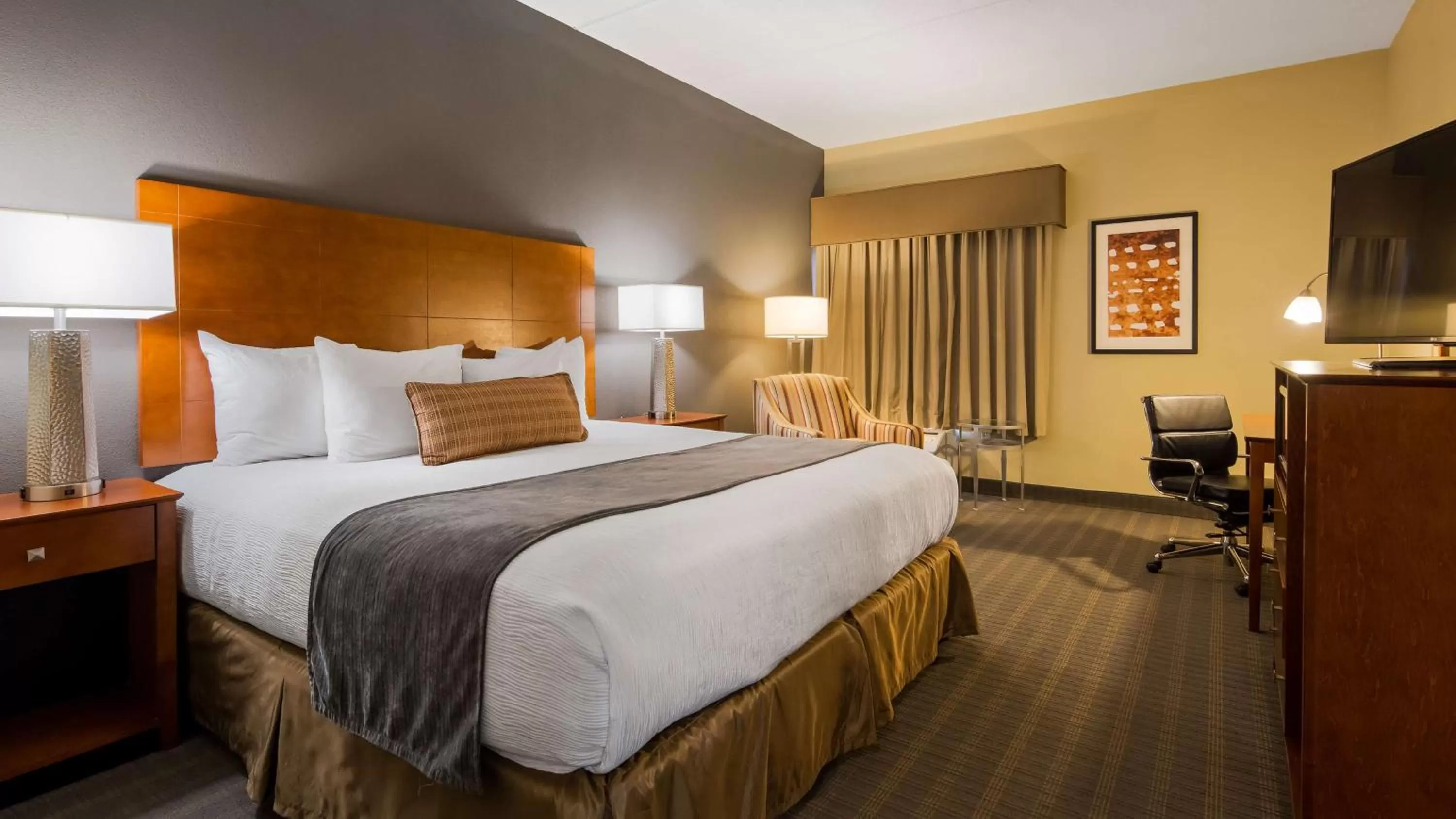 King Room with Roll-In Shower - Disability Access in Best Western Delta Inn