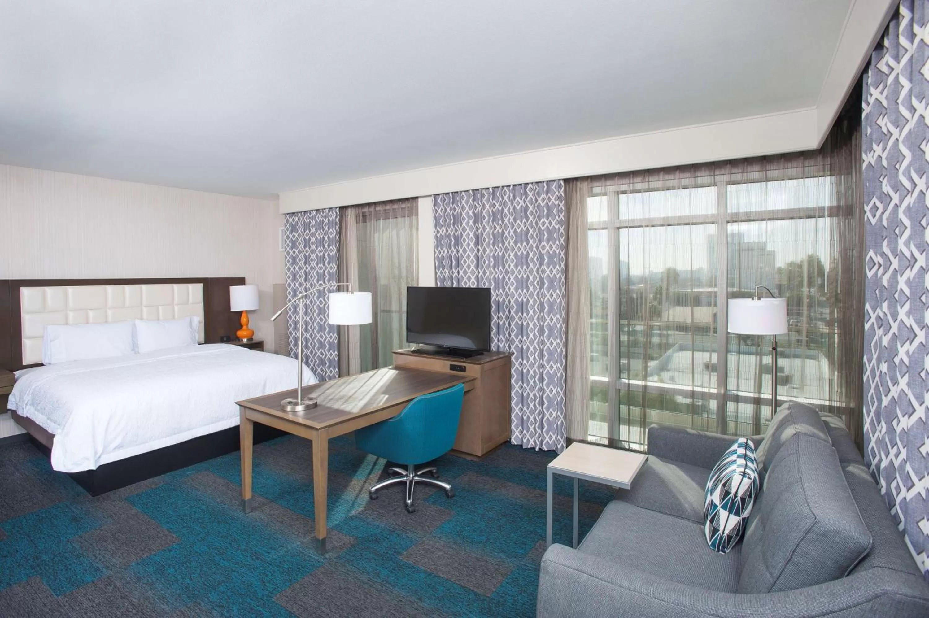 King Studio Suite with Balcony - Non-Smoking in Hampton Inn & Suites LAX El Segundo