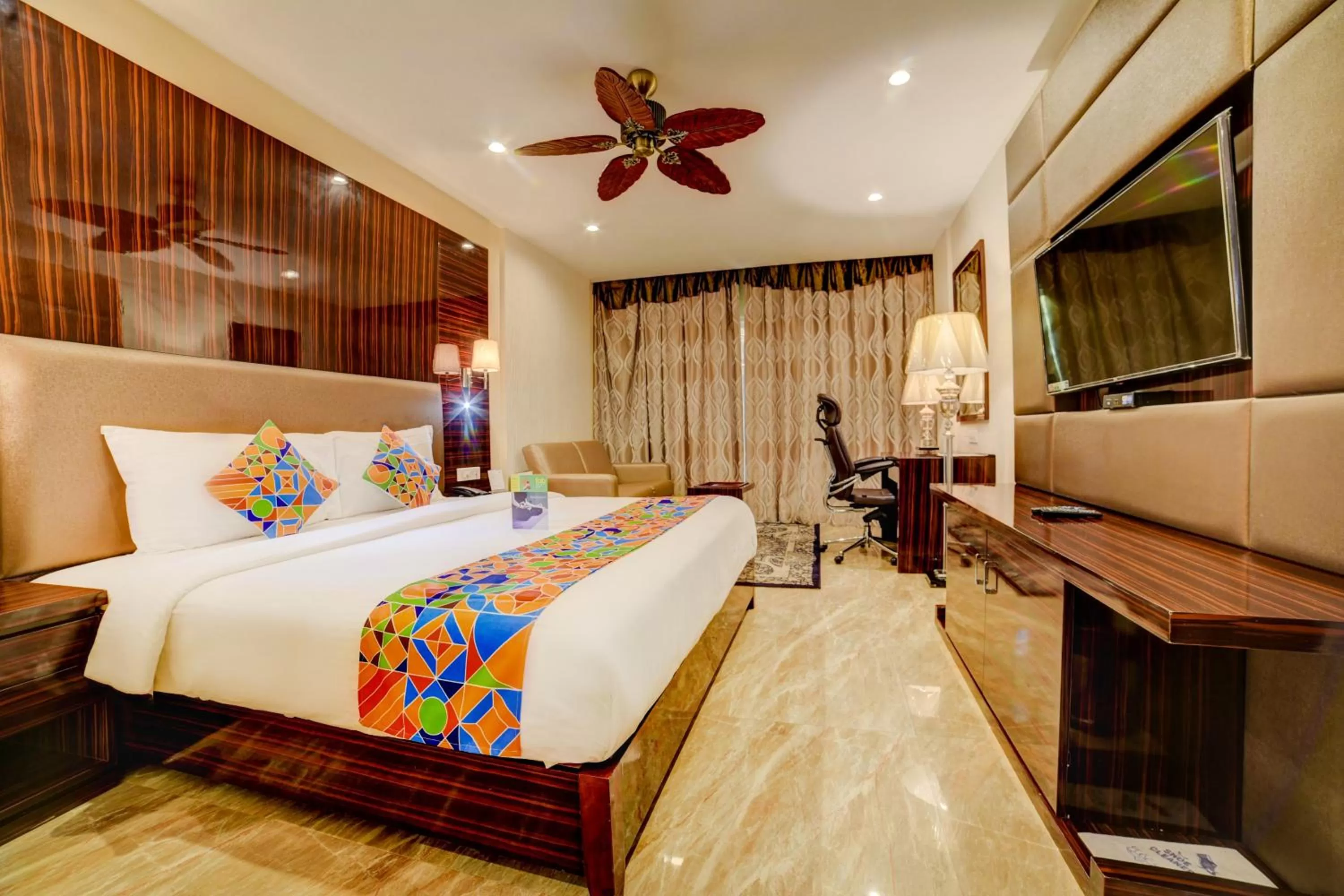 (Sanitized) Superior King Room - single occupancy in Fabhotel Prime Sarala Crown - 500M From Calangute Beach