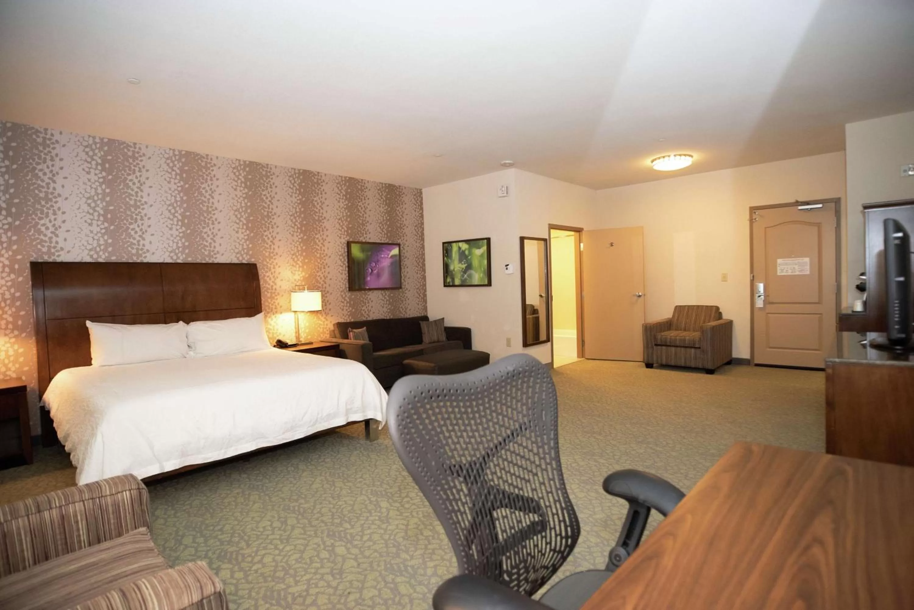 King Room with Roll-In Shower - Mobility Access in Hilton Garden Inn Covington/Mandeville