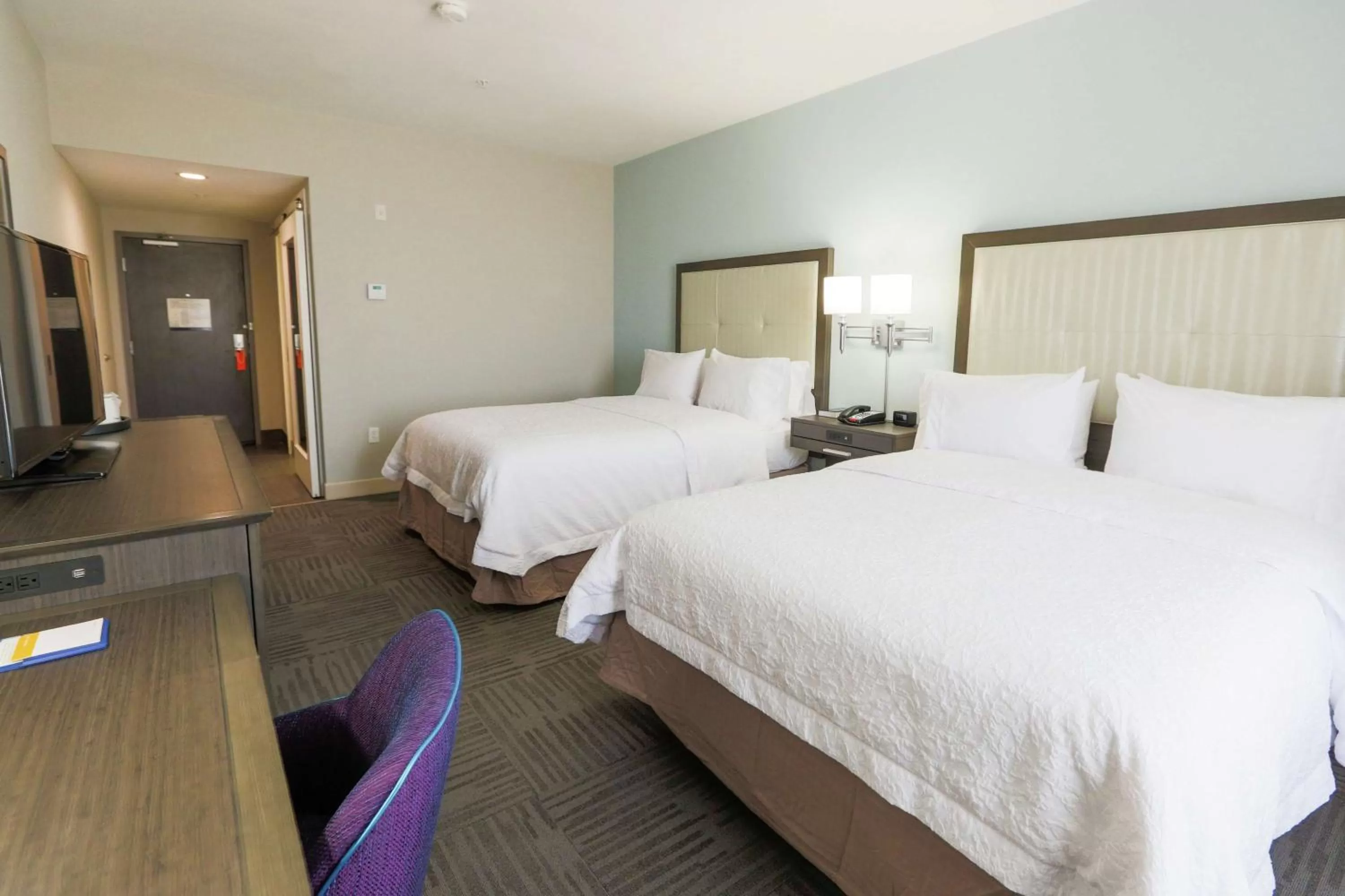 Queen Room with Two Queen Beds  - Hearing Accessible - Non-Smoking in Hampton Inn El Reno Ok