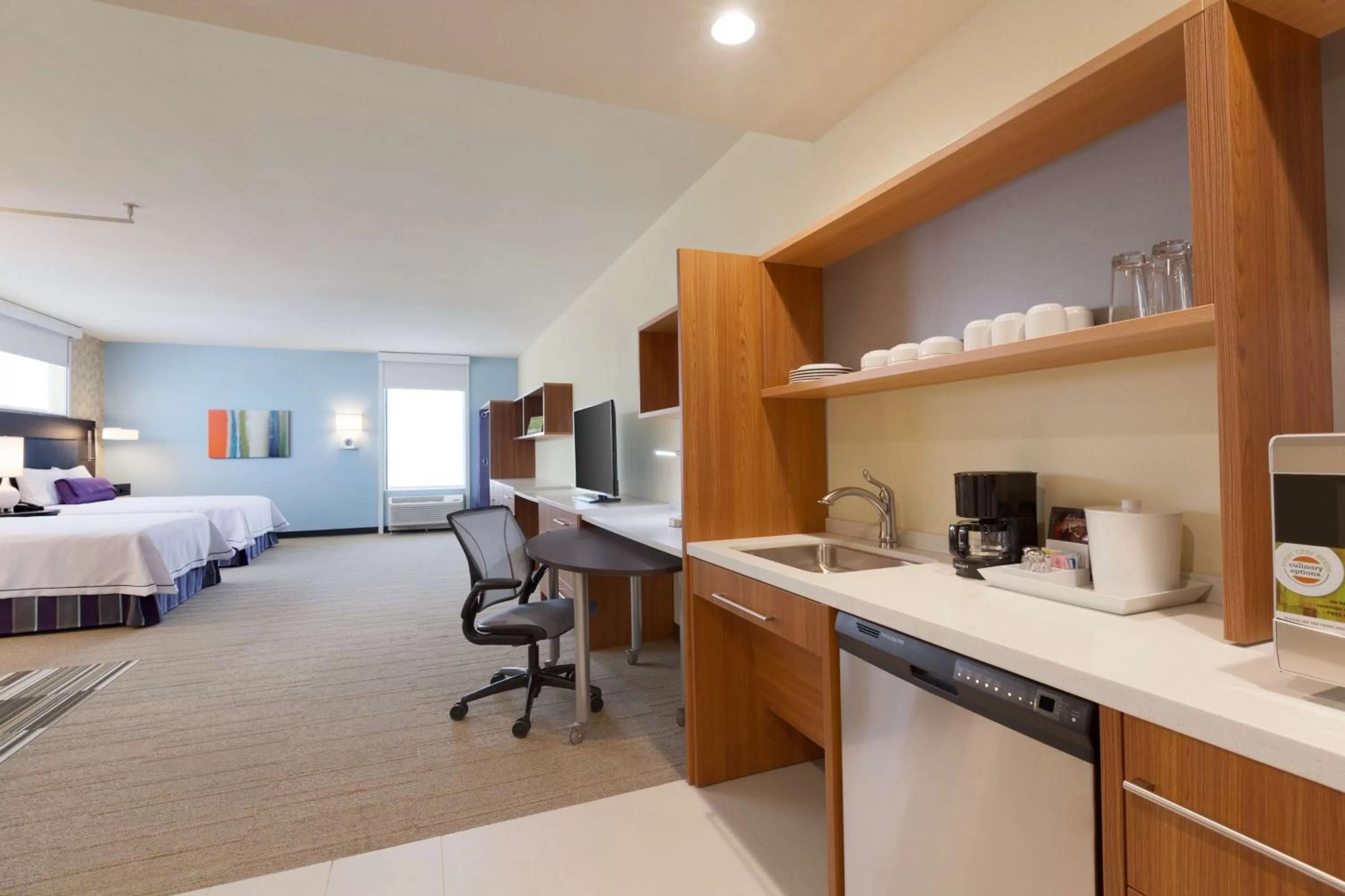 Queen Studio with Two Queen Beds - Mobility Access/Non-Smoking in Home2 Suites By Hilton Oklahoma City Quail Springs