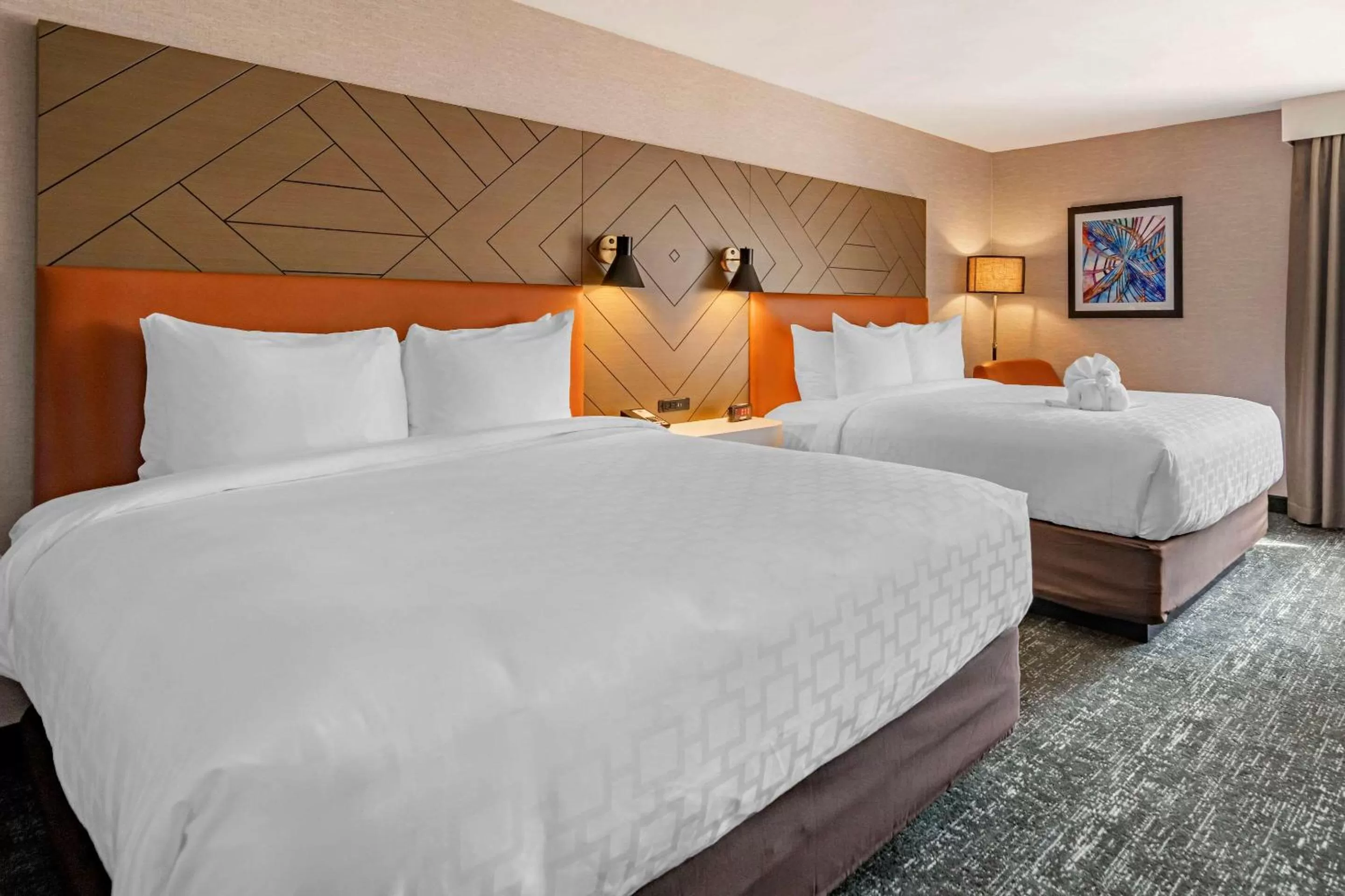 Queen Room with Two Queen Beds - Non-Smoking in Clarion Inn