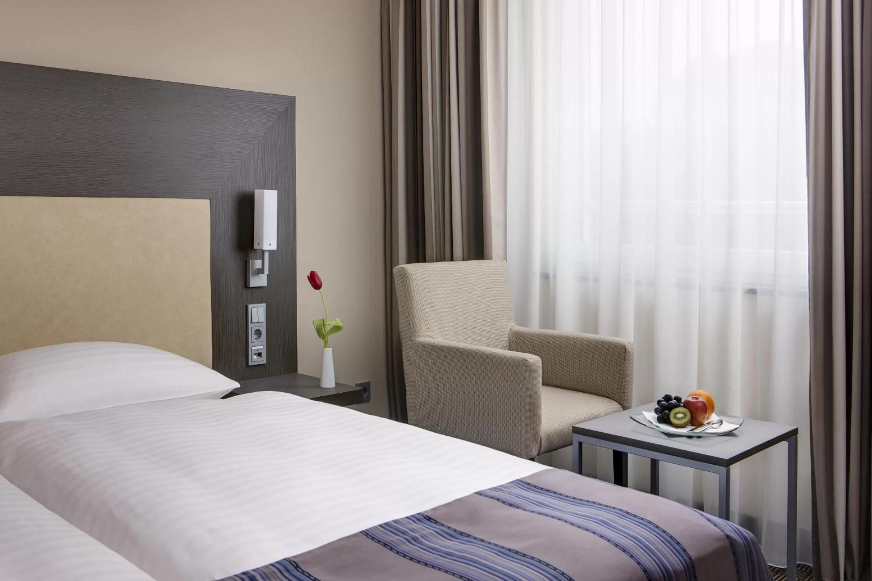 Decorative detail, Bed in IntercityHotel Ingolstadt