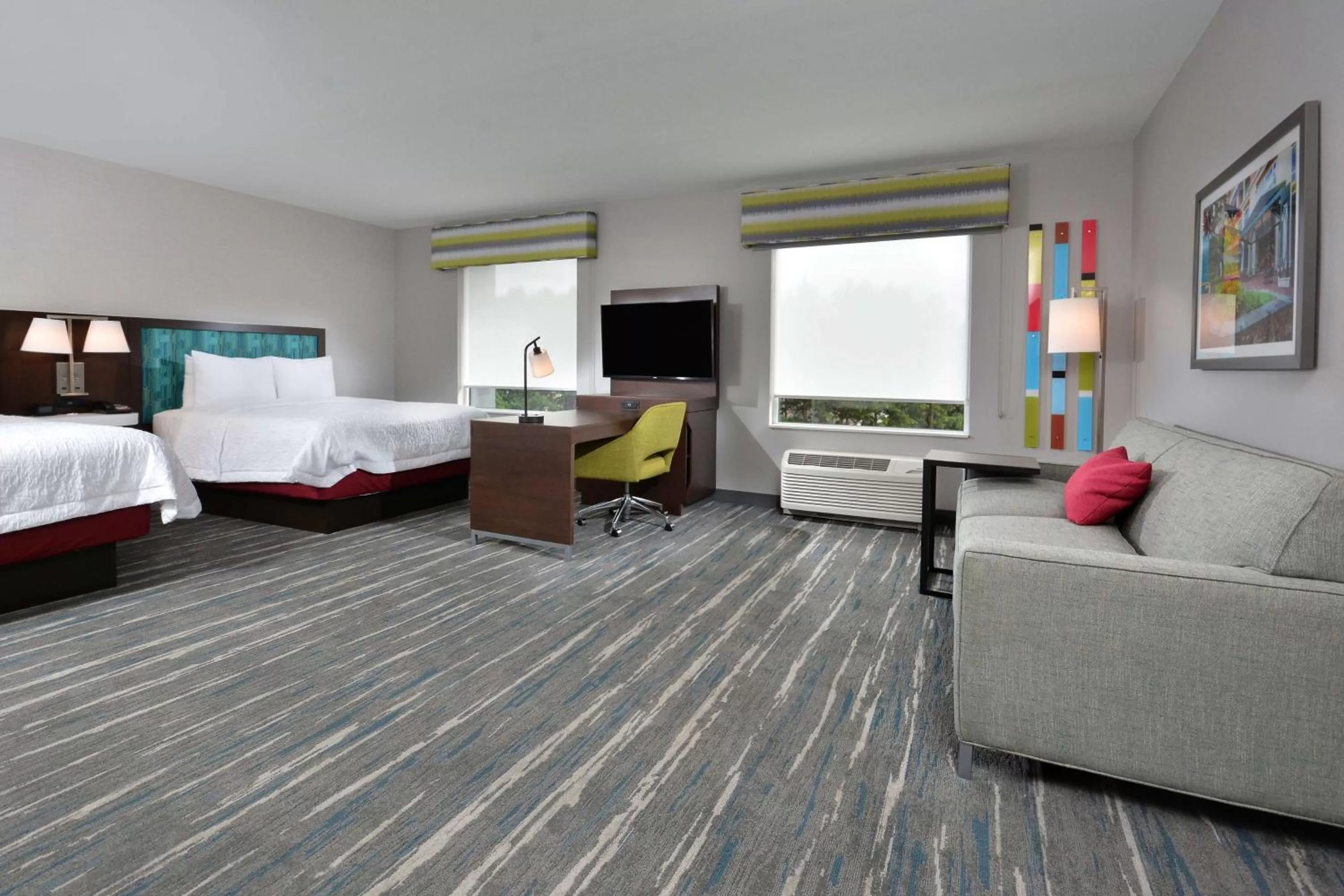 Queen Studio Suite with Two Queen Beds - Non-Smoking in Hampton Inn & Suites Charlotte North I 485