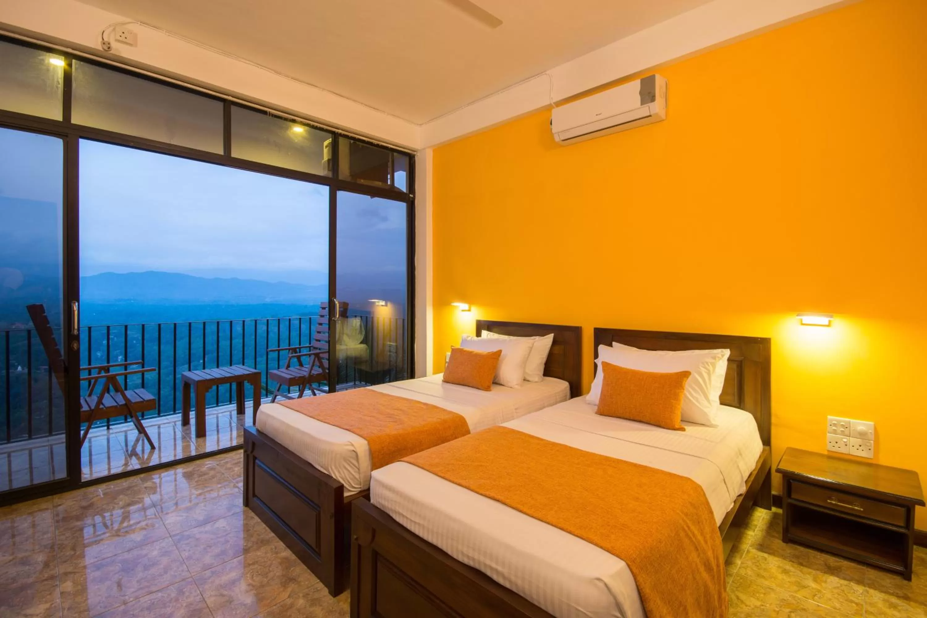 Deluxe Twin Room with Balcony - River and Mountain View in Ceyloni Panorama Resort