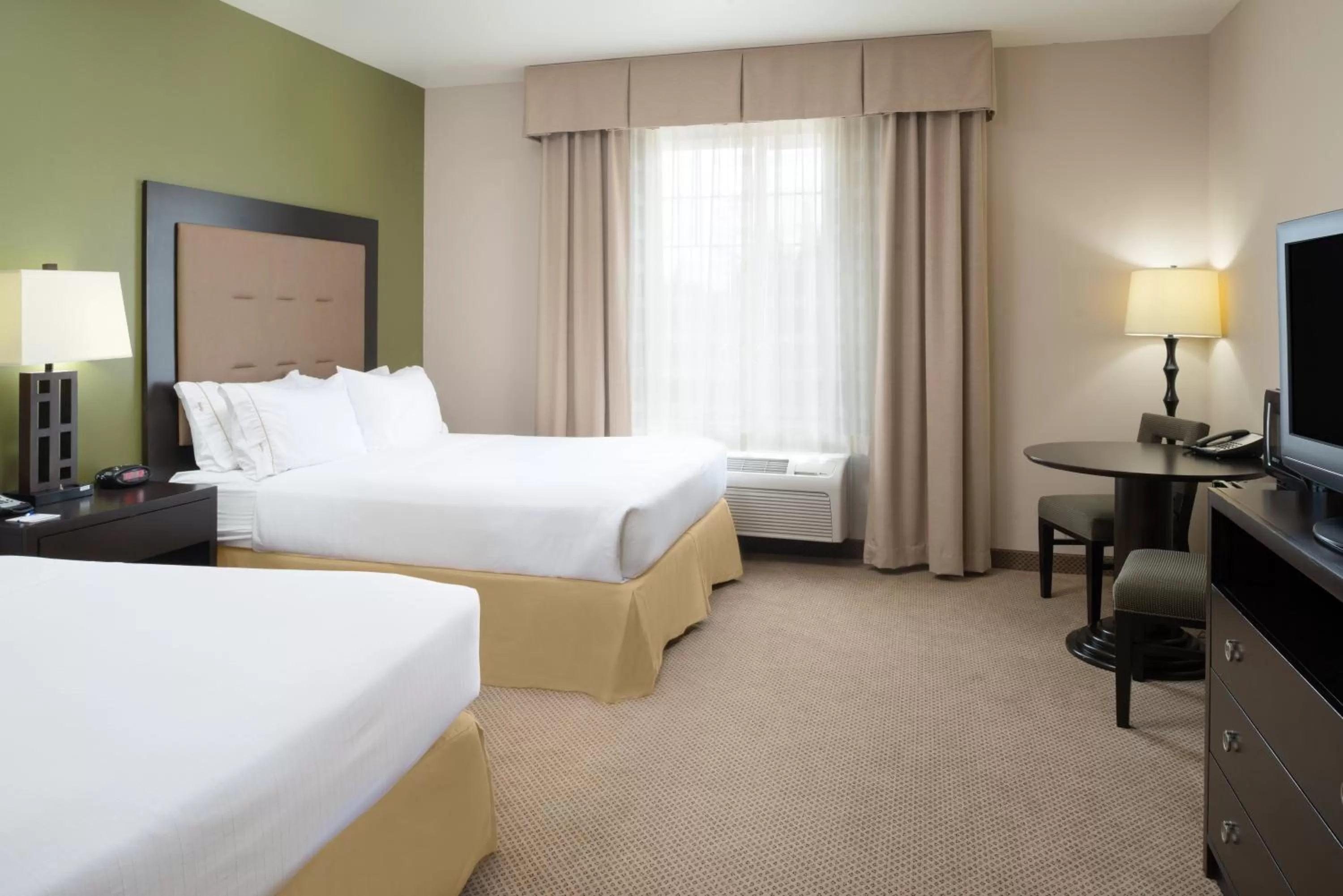 Suite with Two Queen Beds and Mobility Accessible Roll-In Shower in Holiday Inn Express Hotel & Suites North Sequim by IHG