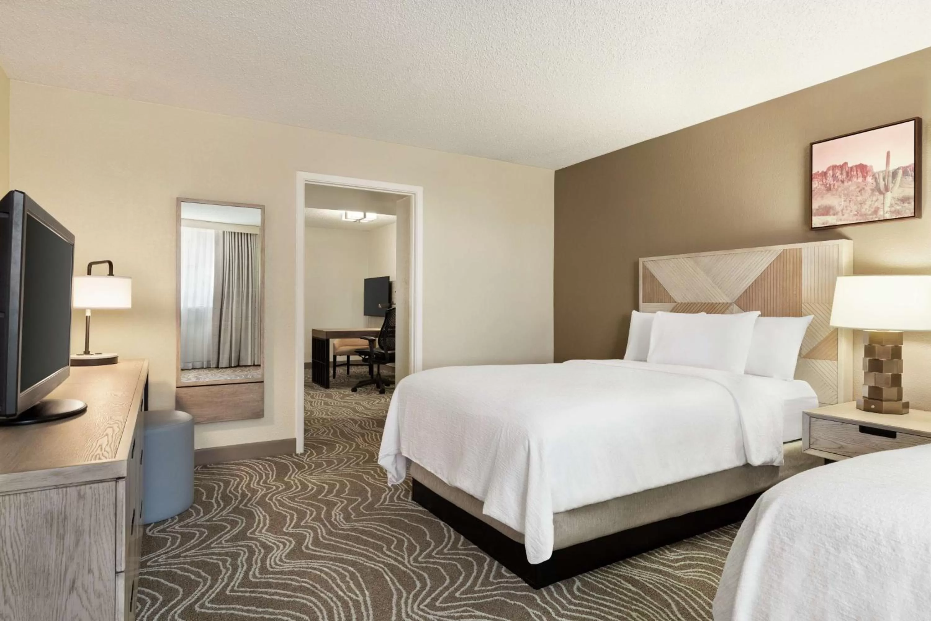 Double Room with Two Double Beds - Disability Access/Roll-In Shower/Non-Smoking in Embassy Suites by Hilton Phoenix Tempe