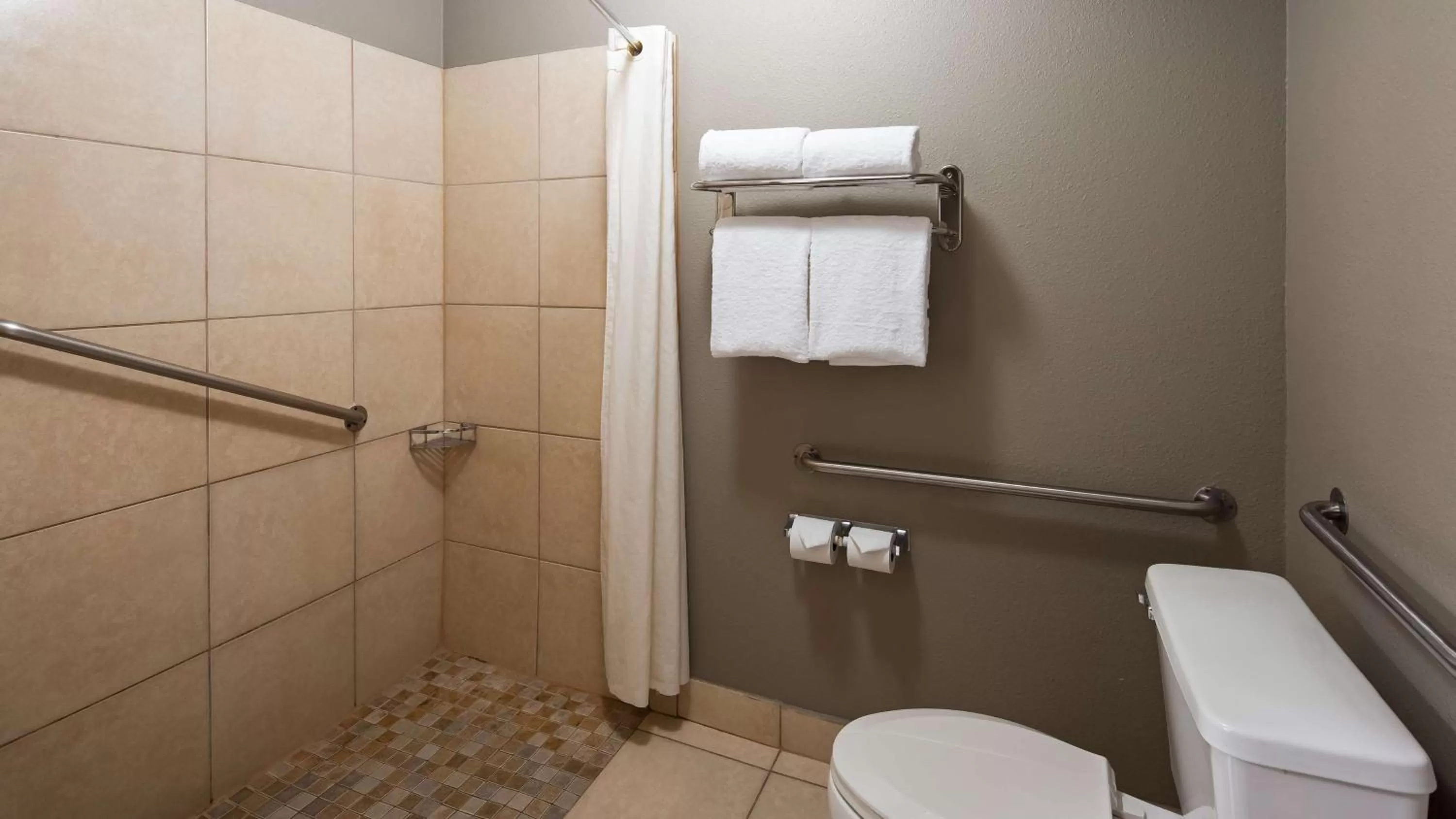 Queen Room with Two Queen Beds with Roll in Shower in Best Western McCarran Inn