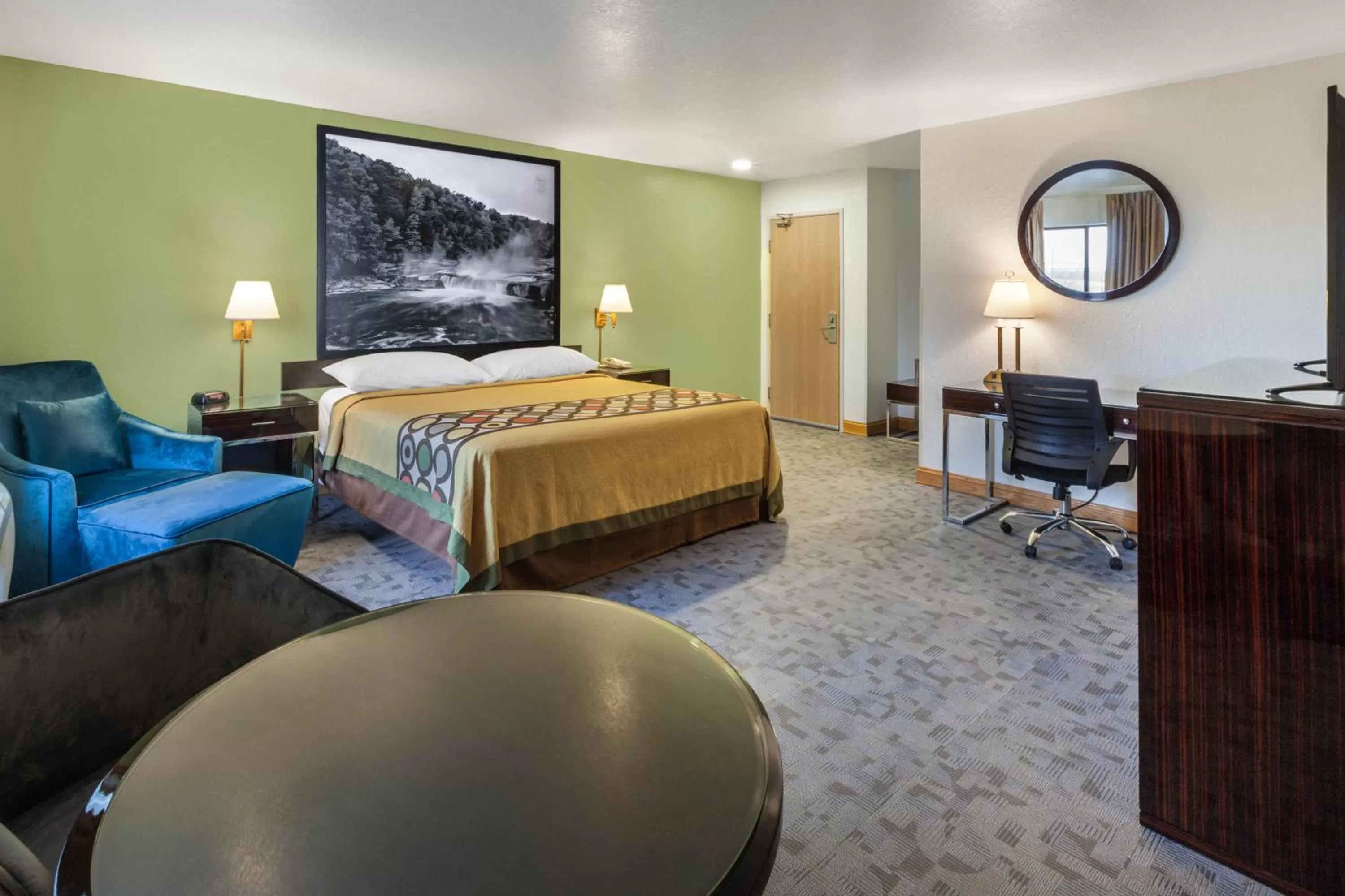 Queen Room - Disability Access/Non-Smoking in Super 8 by Wyndham Uniontown PA