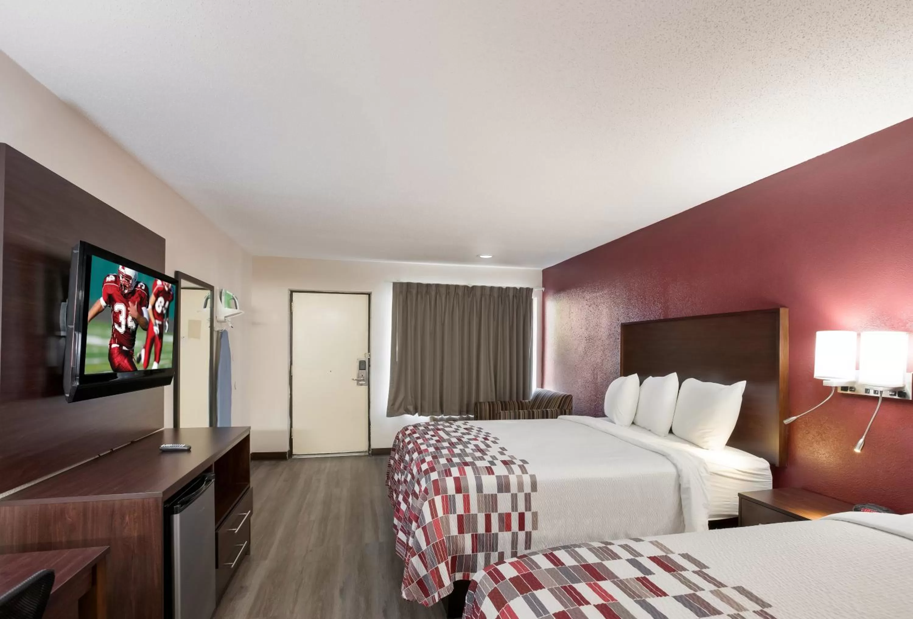 Deluxe Room with Two Queen Beds Disability Access Roll-In Shower Non-Smoking  in Red Roof Inn Dillon, SC