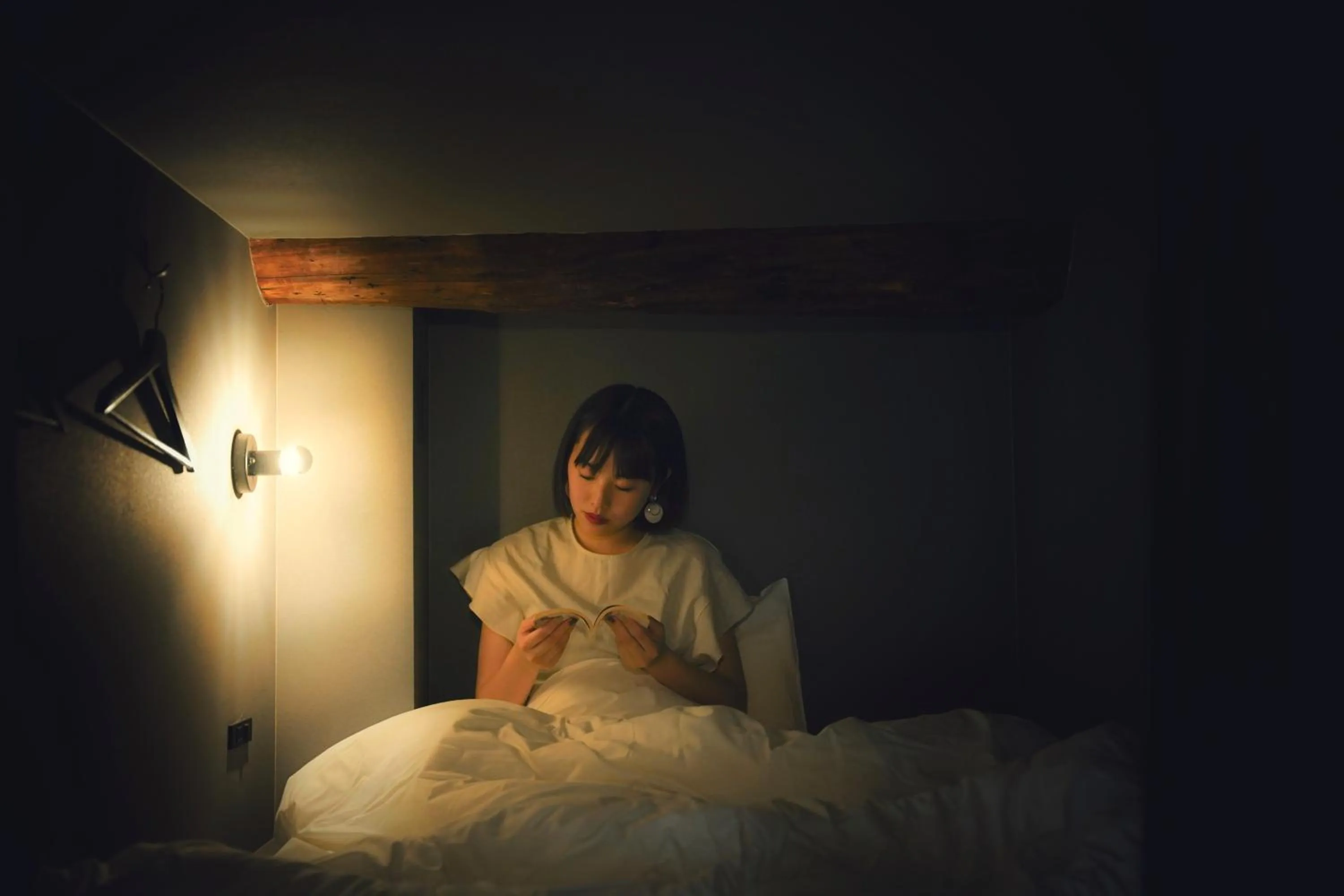 Single Bed in Female Dormitory Room in SEKAI HOTEL Deep Osaka Experience