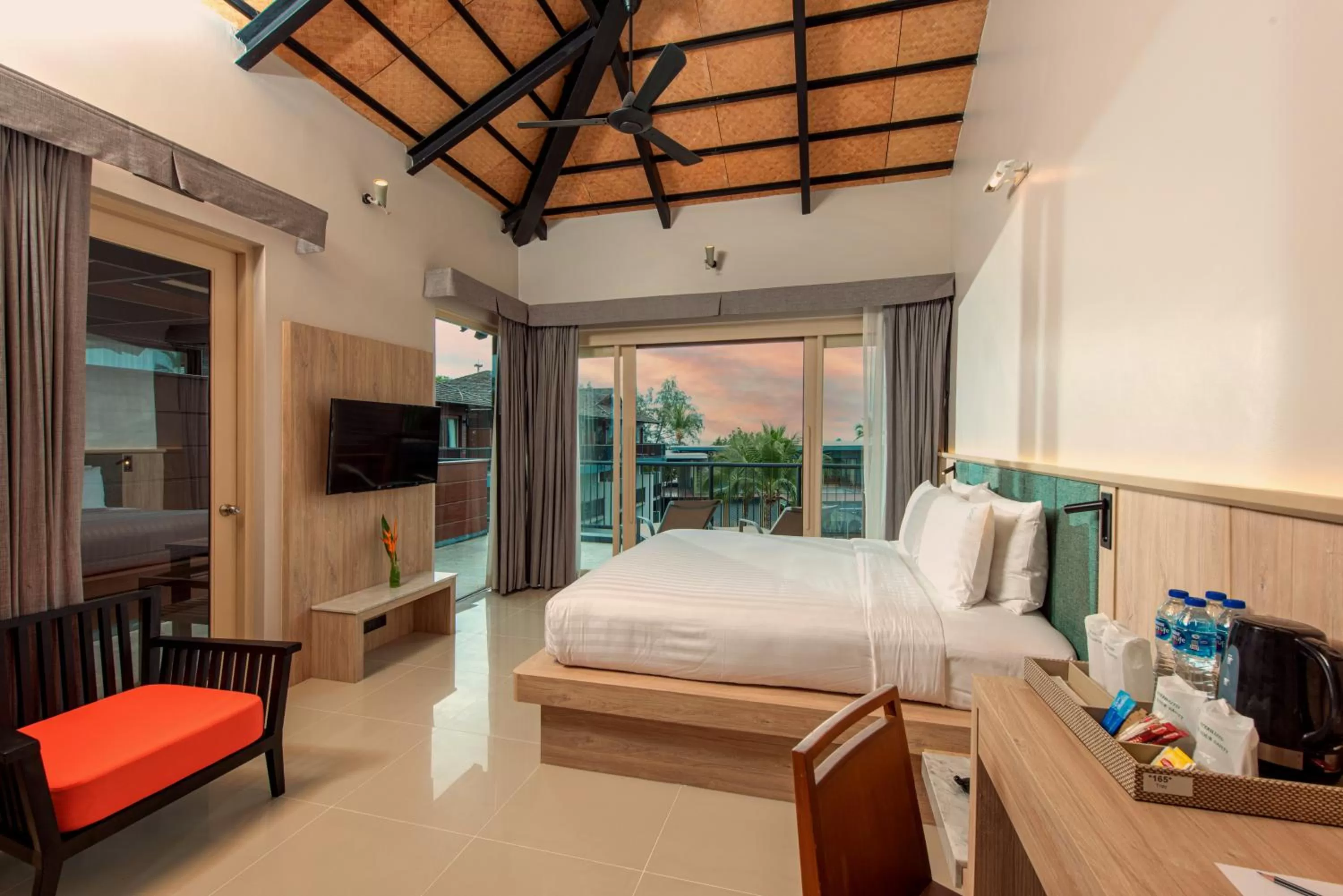 Deluxe Partial Sea View Room - Free Mini-bar (Once Per Stay) in Holiday Ao Nang Beach Resort, Krabi