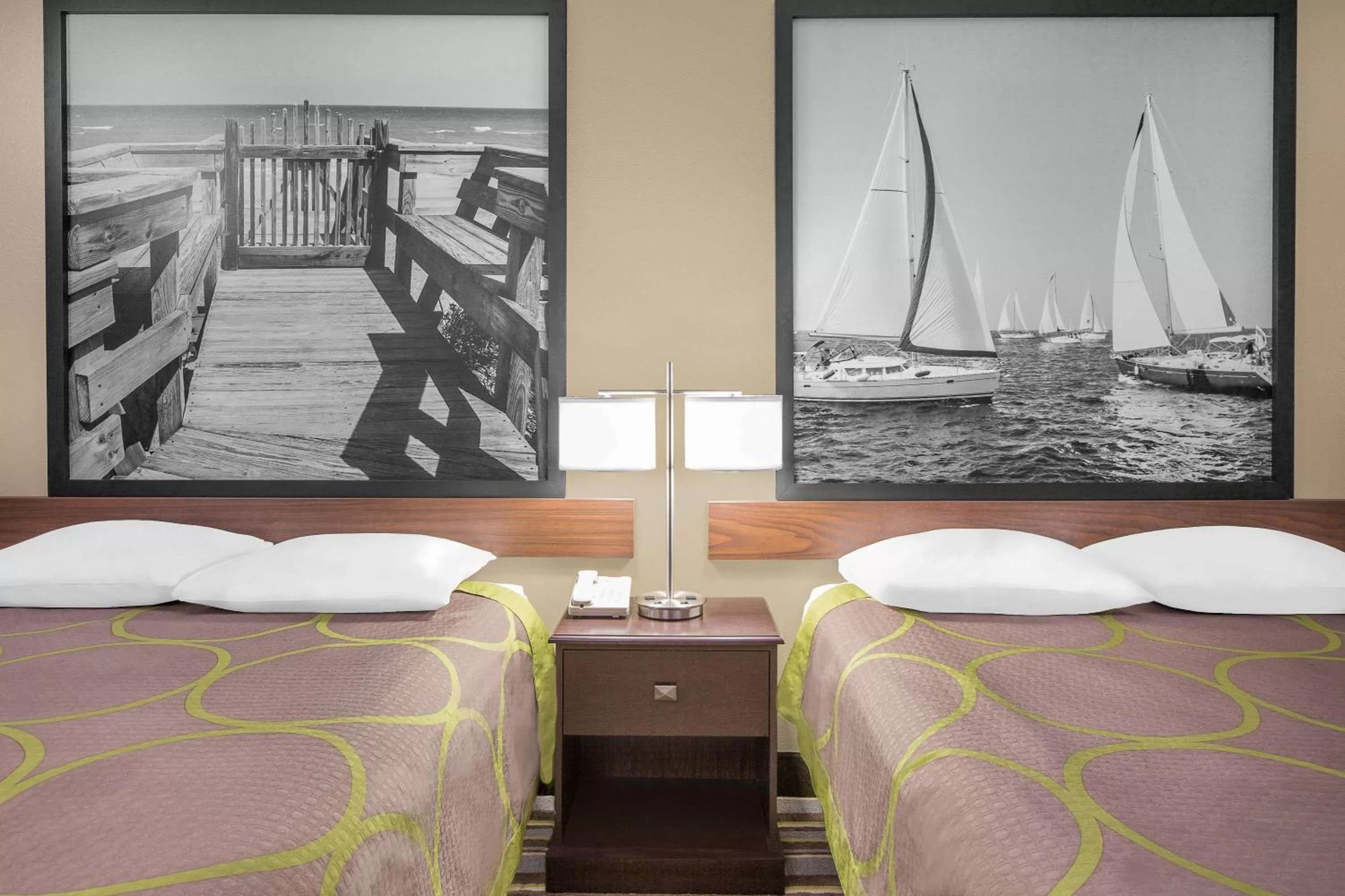 Queen Room with Two Queen Beds - Smoking in Super 8 by Wyndham Bay St. Louis