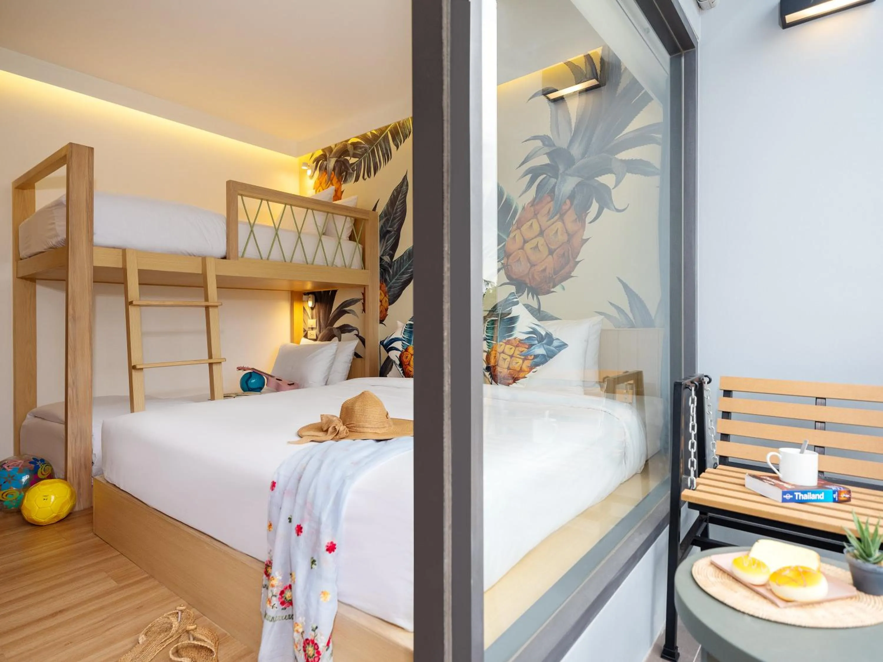 Quadruple Room in Lub d Koh Samui Chaweng Beach - Beachfront & Vibrant Social Vibe