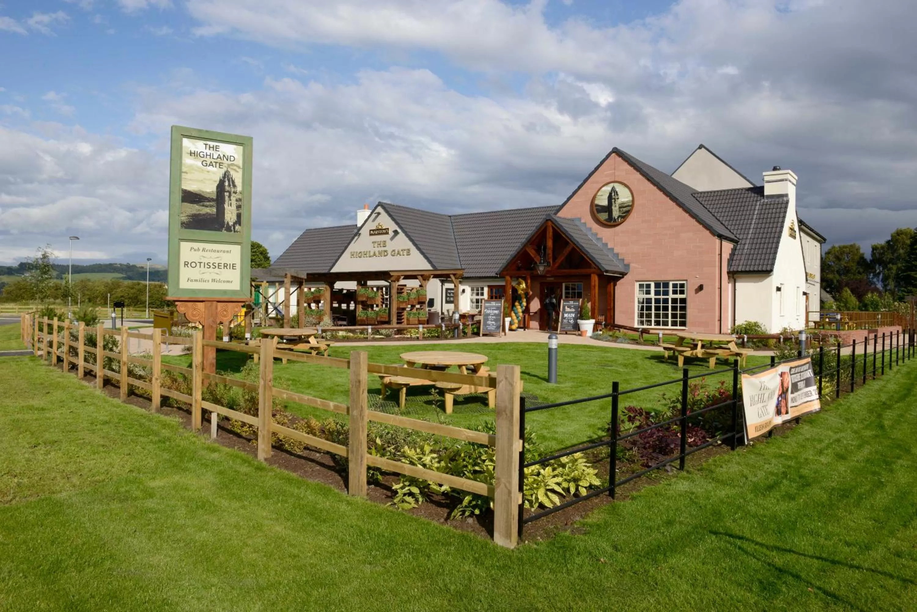 Facade/entrance in Highland Gate, Stirling by Marston's Inns