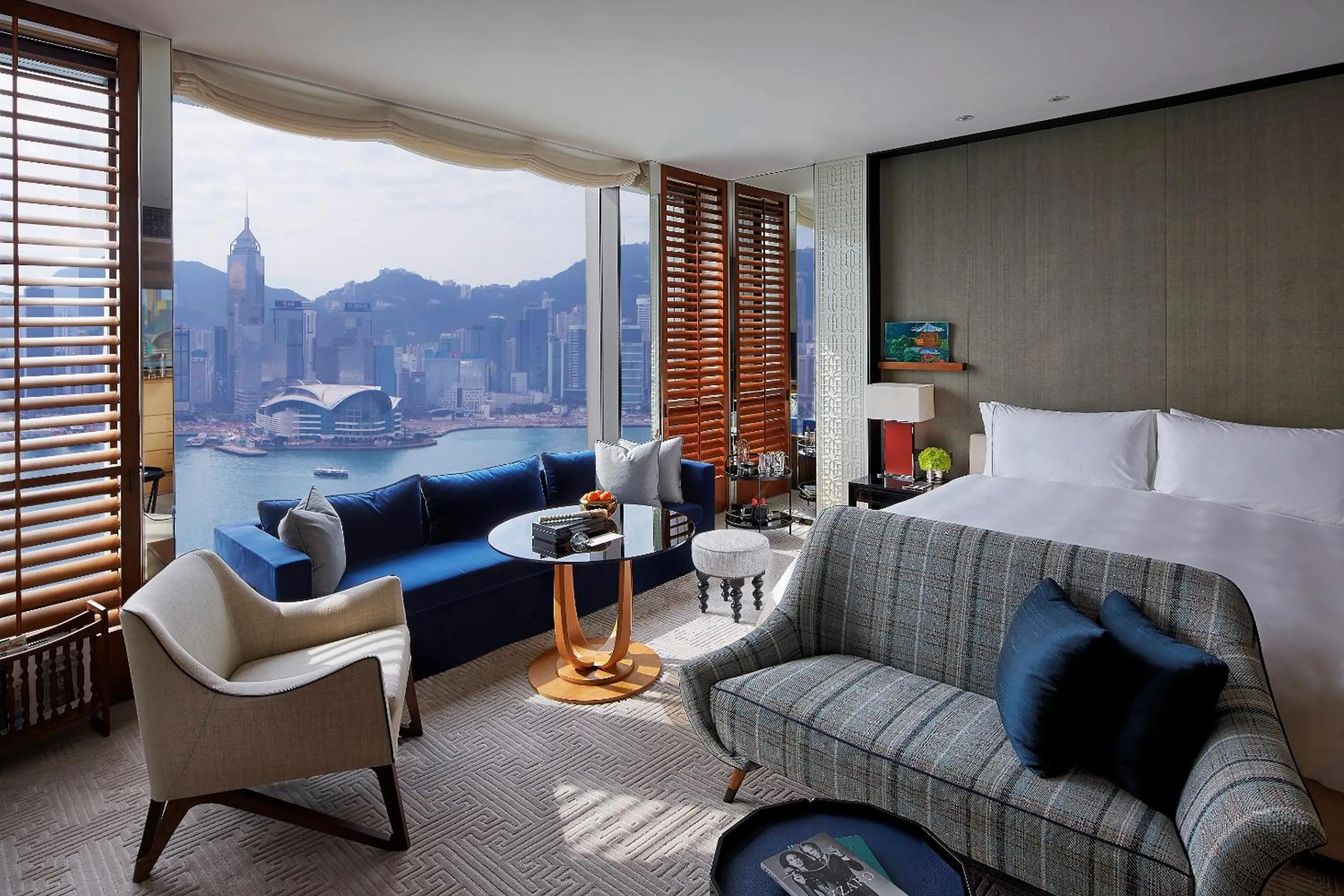 Grand King Room with Harbor View in Rosewood Hong Kong