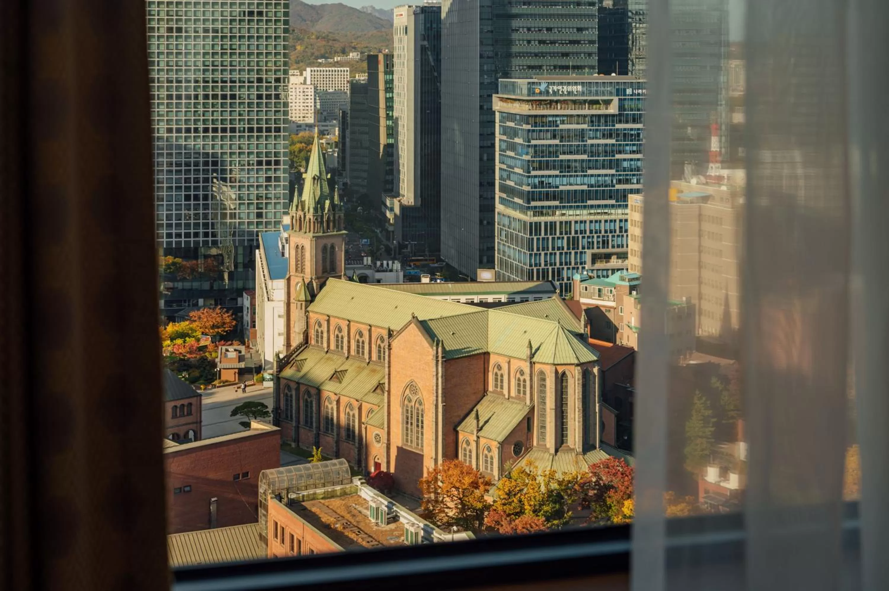 Superior Twin Room with Myeongdong Catholic Church View in L7 MYEONGDONG by LOTTE HOTELS