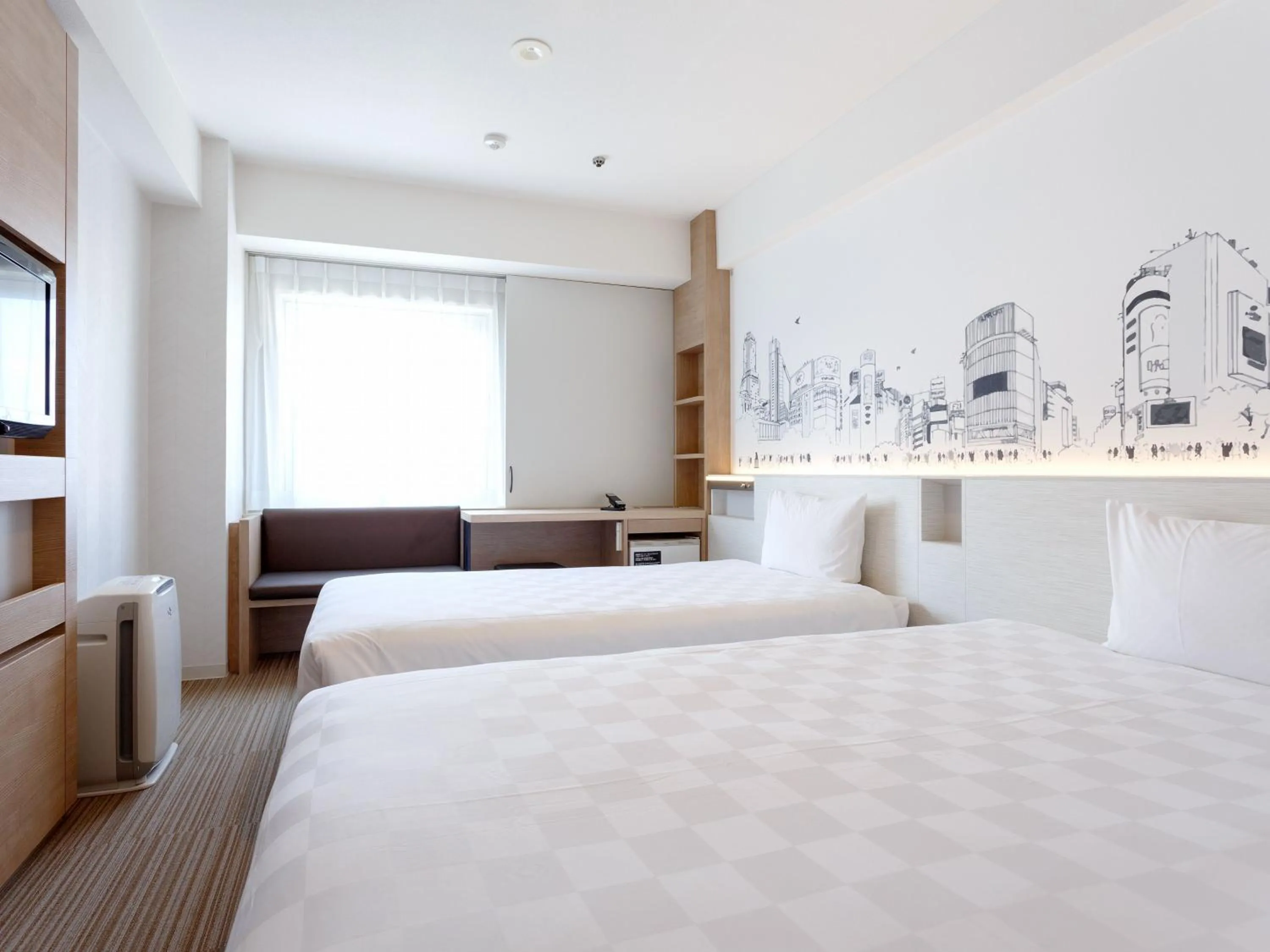 Standard Twin Room with Wider Beds- Non-Smoking in Shibuya Tokyu REI Hotel
