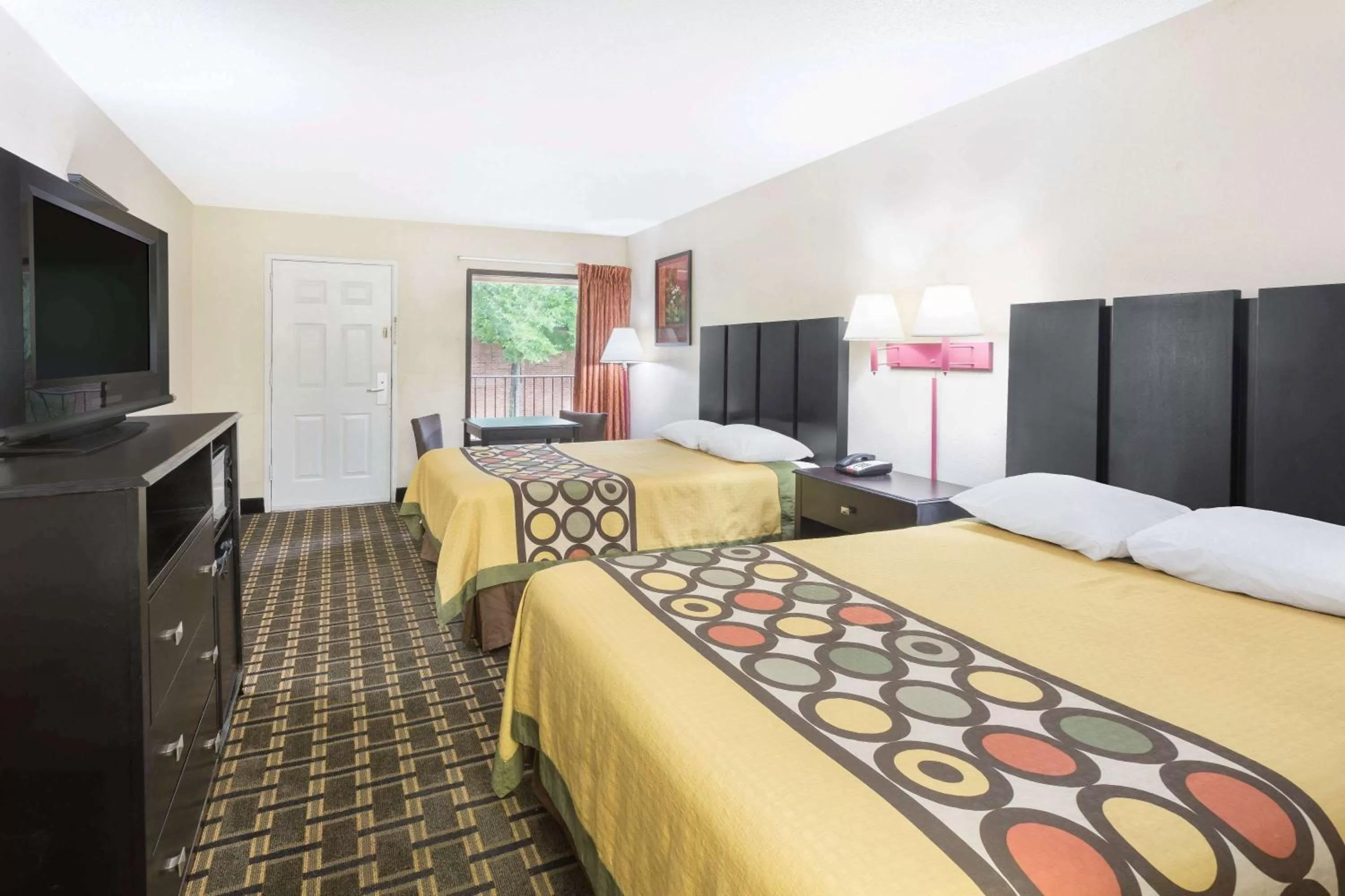 Double Room with Two Double Beds - Non-Smoking in Super 8 by Wyndham Lithonia