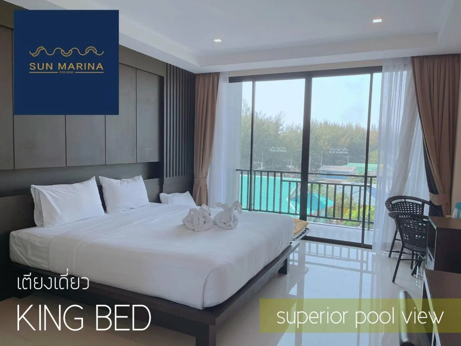 Superior Double Room with Pool View in Sun Marina Cha-Am